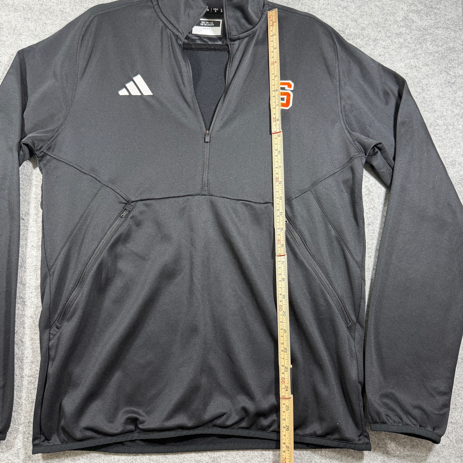 Adidas Syracuse Orange 1/4 Zip Pullover Mens M Black AEROREADY NCAA Athletic thumbnail 6