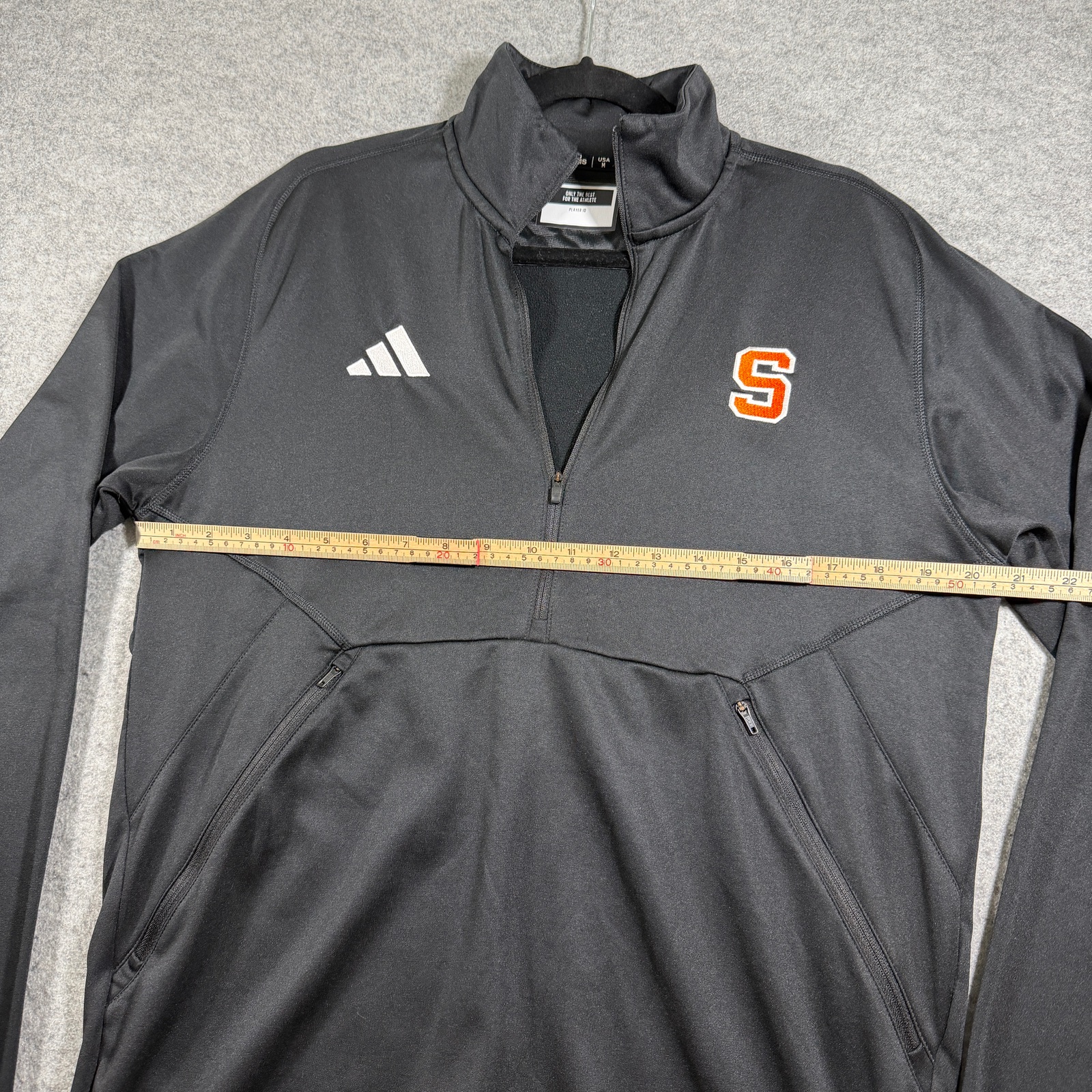 Adidas Syracuse Orange 1/4 Zip Pullover Mens M Black AEROREADY NCAA Athletic thumbnail 7