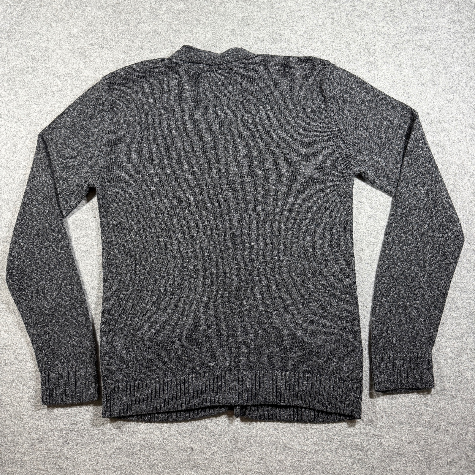 Abercrombie & Fitch Cardigan Sweater Mens M Charcoal Gray Button Front Preppy thumbnail 2