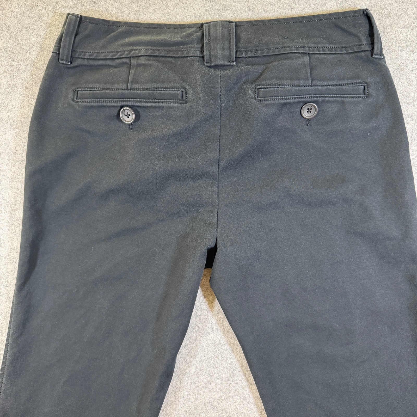 Banana Republic Martin Pants Womens 8 Black Slim Fit Stretch Cotton Trousers thumbnail 4