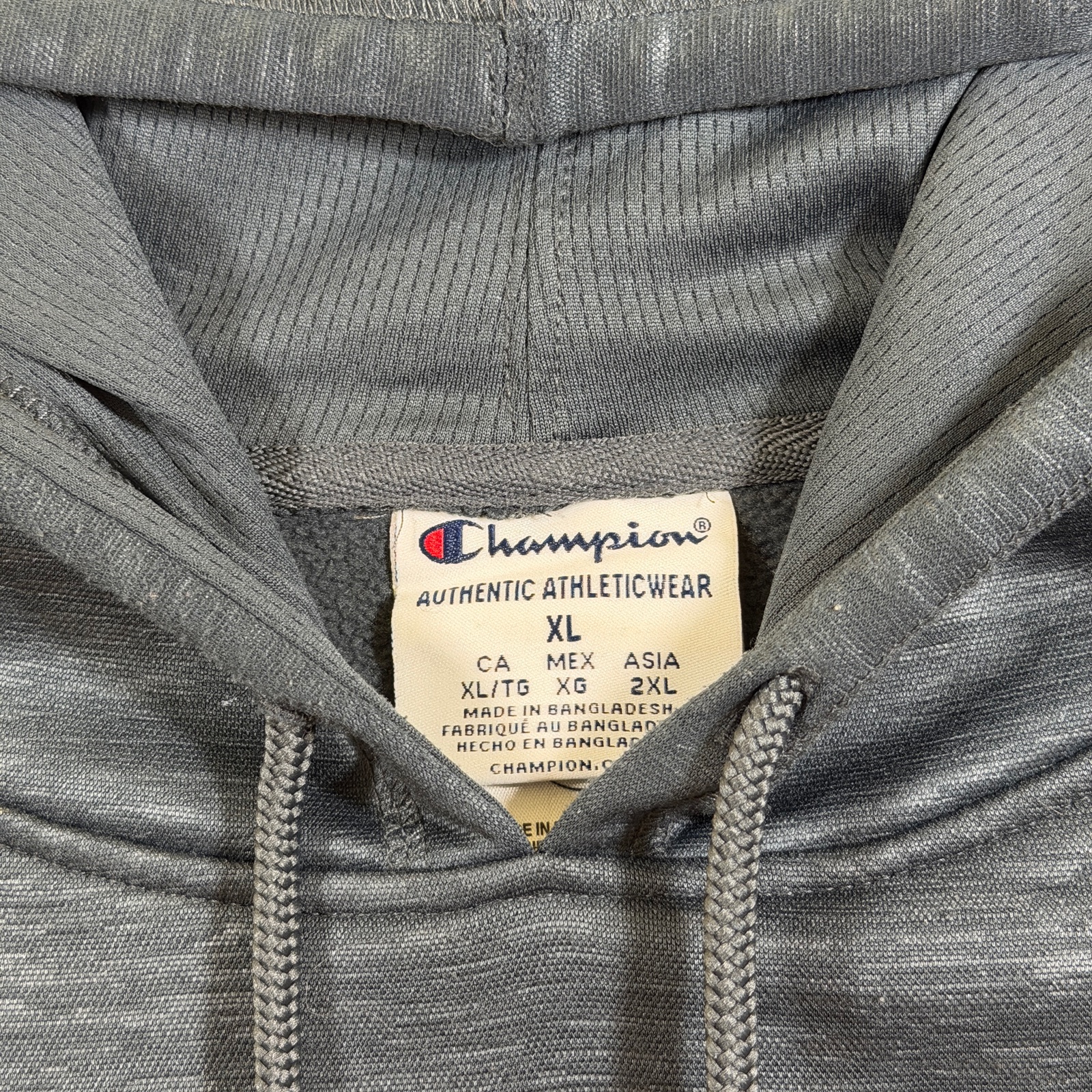 Champion Nashville Predators Hoodie Mens XL Heather Gray NHL Fleece Pullover thumbnail 4