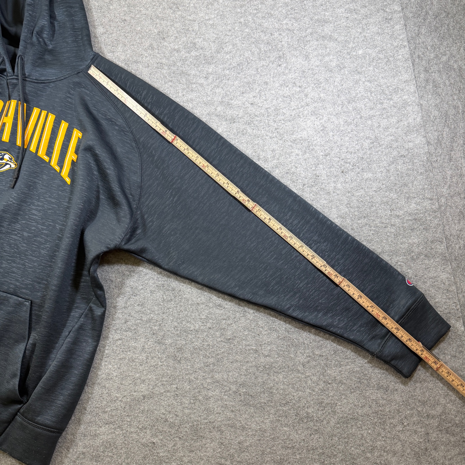 Champion Nashville Predators Hoodie Mens XL Heather Gray NHL Fleece Pullover thumbnail 8