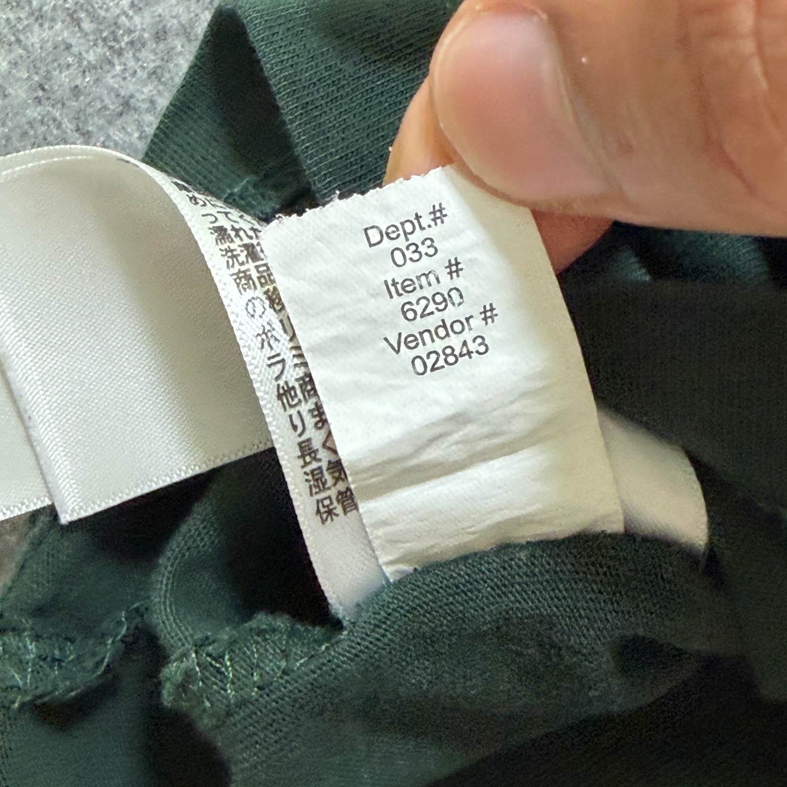 Eddie Bauer Long Sleeve T Shirt Mens XL Dark Green Cotton Crew Neck Logo Tab thumbnail 11