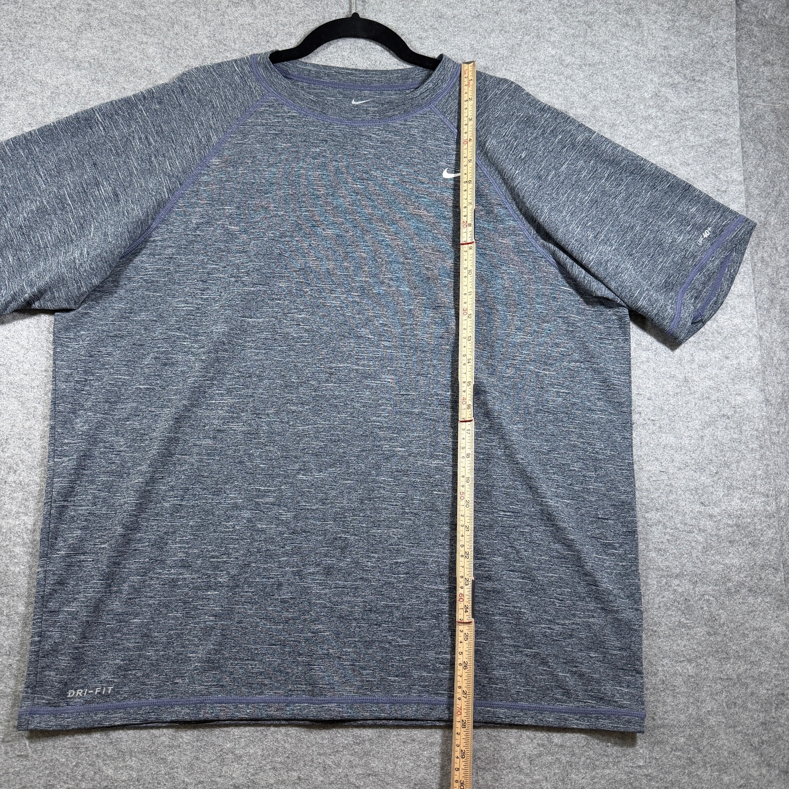 Nike Dri-FIT UPF 40+ T Shirt Mens XL Heather Gray Performance Athletic Training thumbnail 6