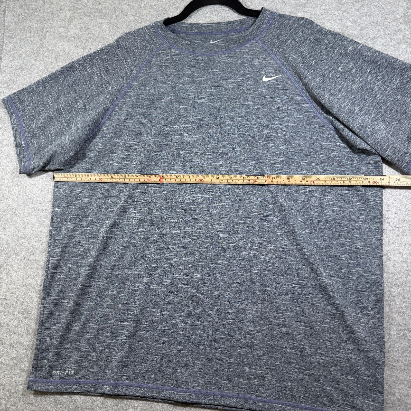 Nike Dri-FIT UPF 40+ T Shirt Mens XL Heather Gray Performance Athletic Training thumbnail 7