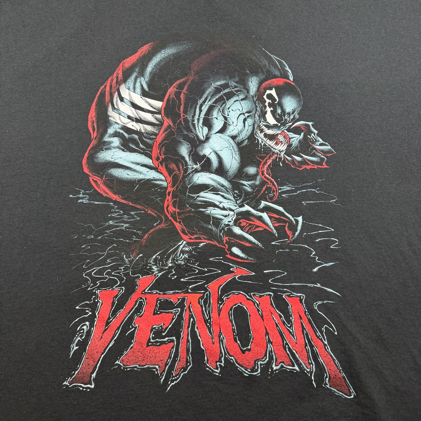 Marvel Venom T Shirt Mens 4XL Black Graphic Print Crew Neck Cotton Comic thumbnail 5