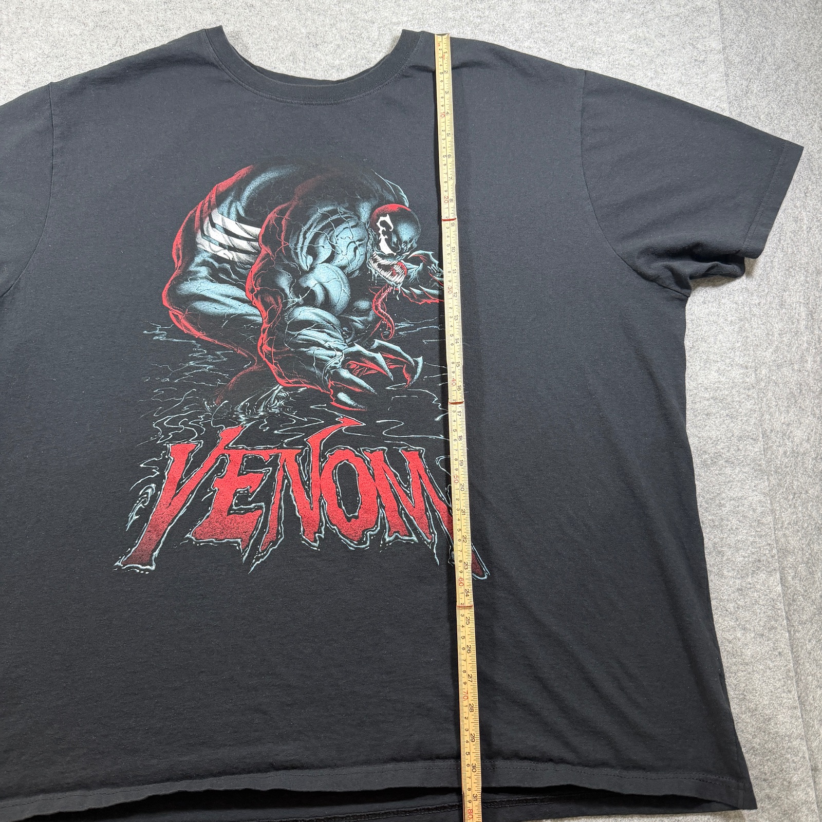 Marvel Venom T Shirt Mens 4XL Black Graphic Print Crew Neck Cotton Comic thumbnail 6