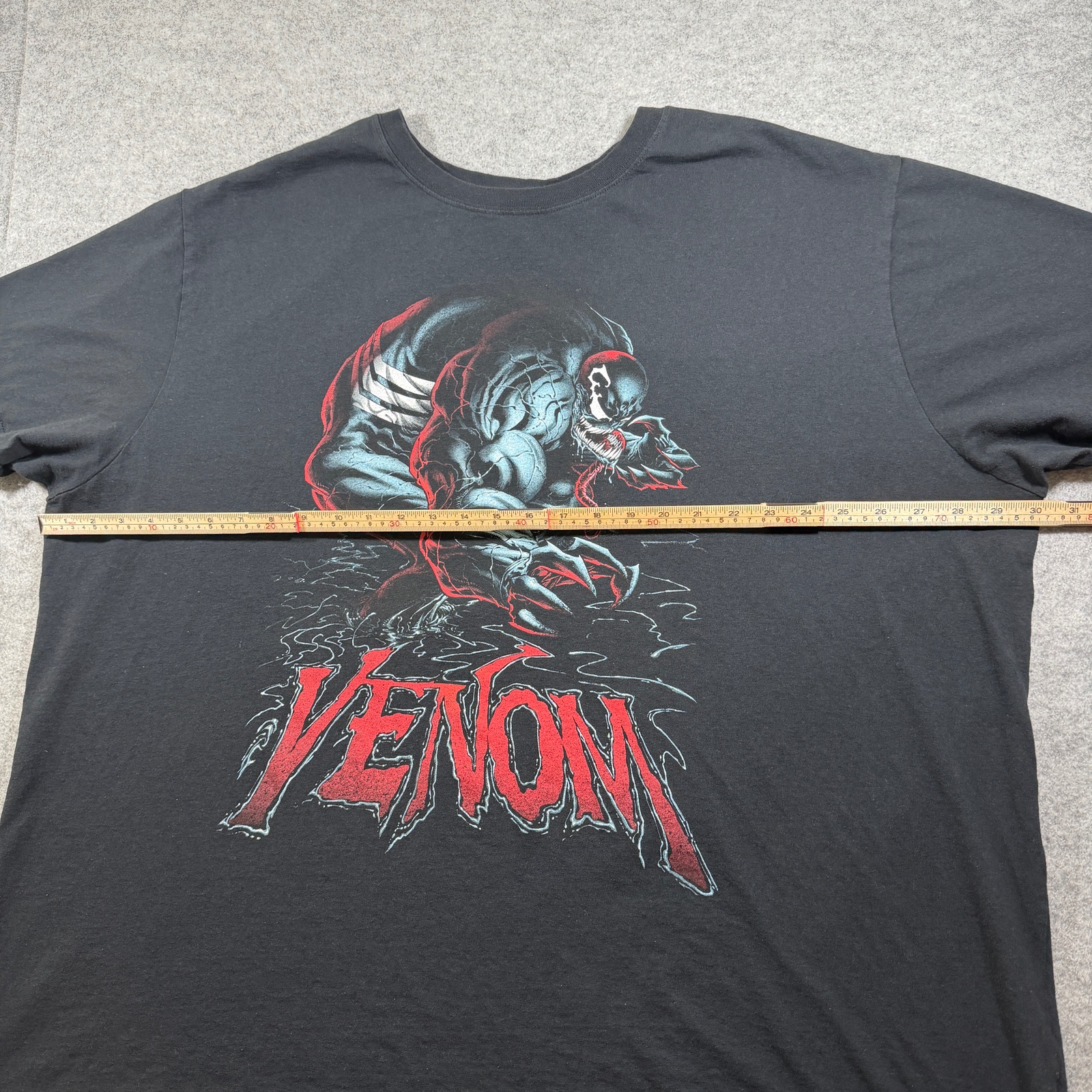 Marvel Venom T Shirt Mens 4XL Black Graphic Print Crew Neck Cotton Comic thumbnail 7