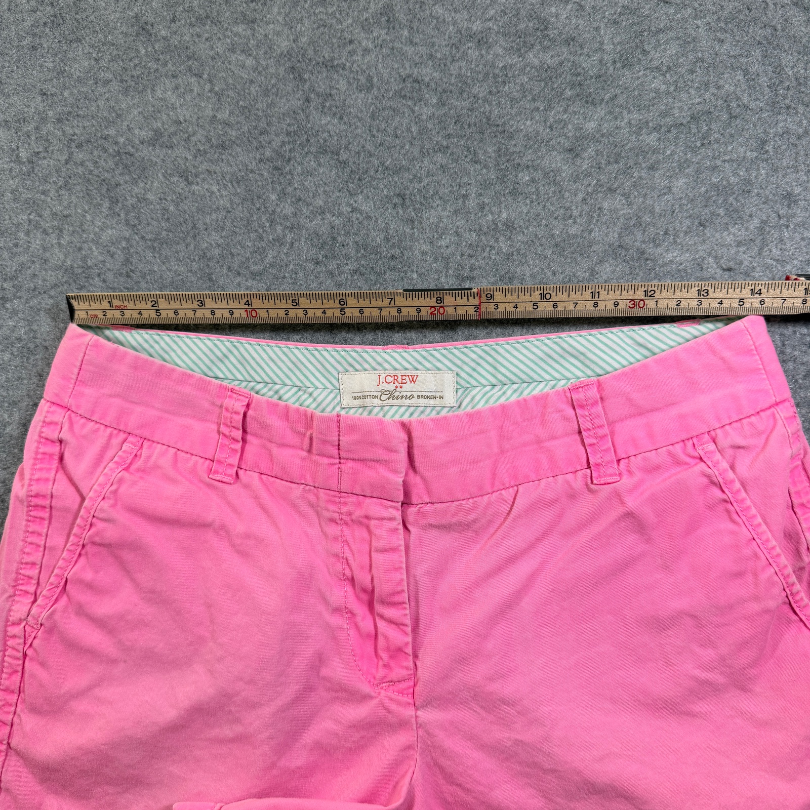 J.Crew Broken-In Chino Shorts Womens 4 Pink 100% Cotton Casual Preppy Summer thumbnail 6