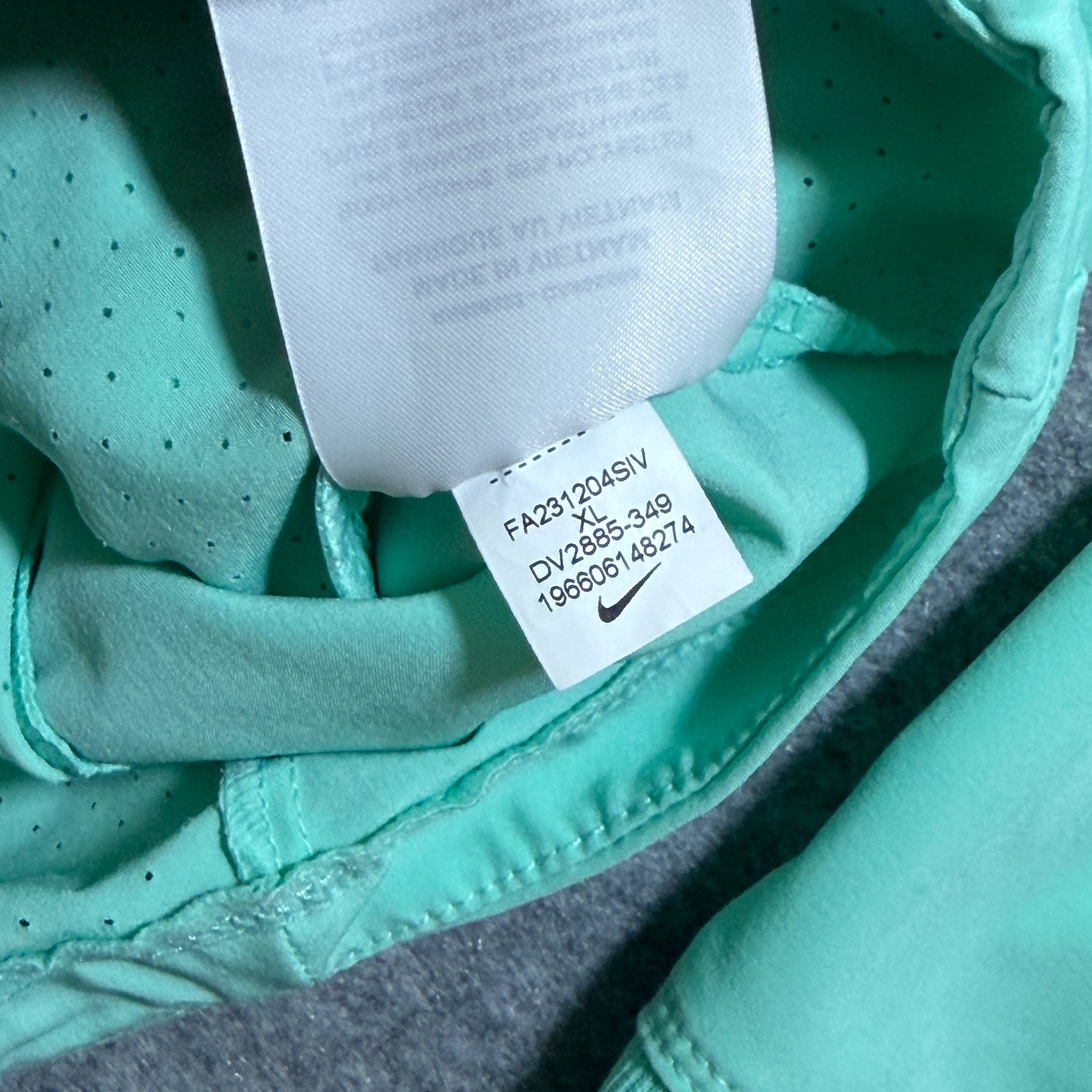 Nike Court Rafa Nadal Tennis Jacket Mens XL Mint Green Full Zip Dri-Fit Training thumbnail 12