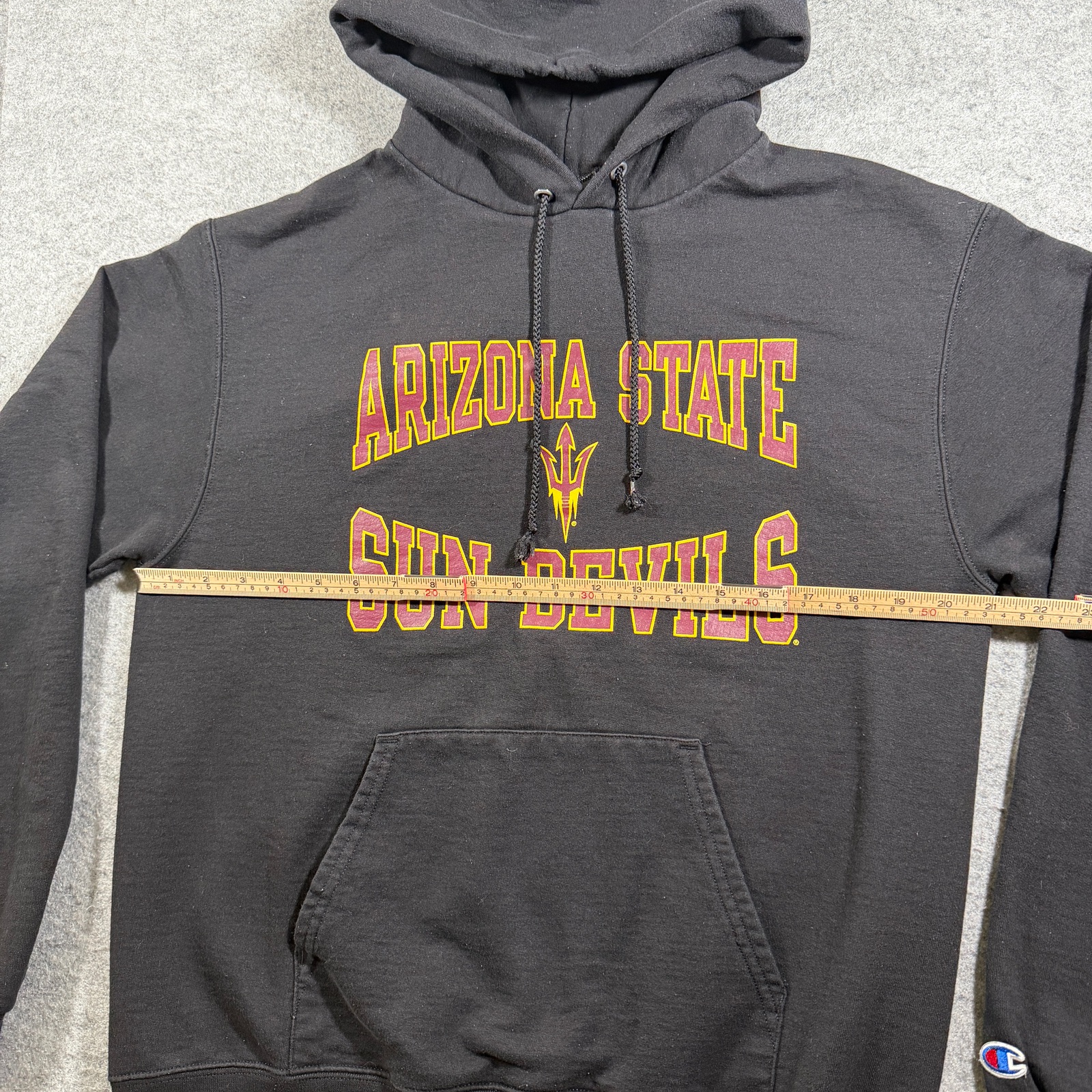 Champion Hoodie Mens M Black Arizona State Sun Devils Graphic NCAA Fleece thumbnail 7