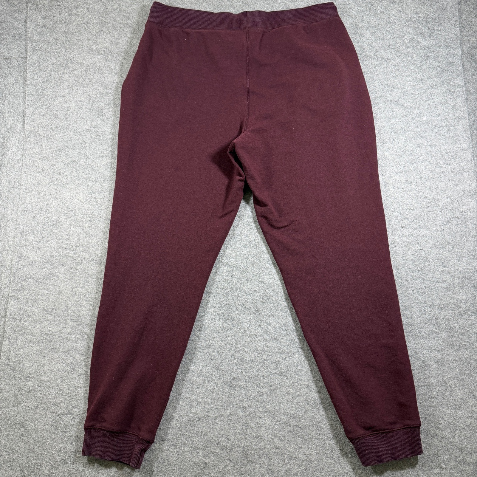L.L.Bean Joggers Womens M Regular Burgundy Stretch Elastic Waist Casual Pants thumbnail 2