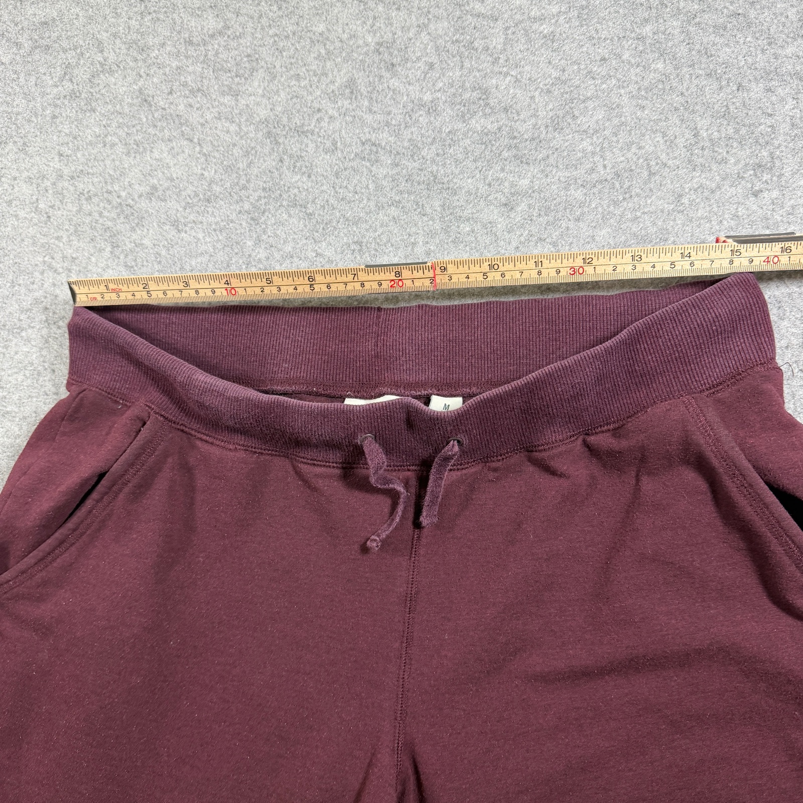L.L.Bean Joggers Womens M Regular Burgundy Stretch Elastic Waist Casual Pants thumbnail 6
