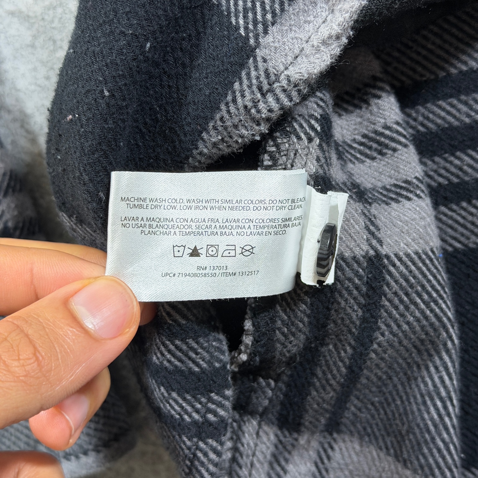 Orvis Heavyweight Flannel Shirt Mens L Gray Black Button Up 4 Pocket Outdoor thumbnail 11