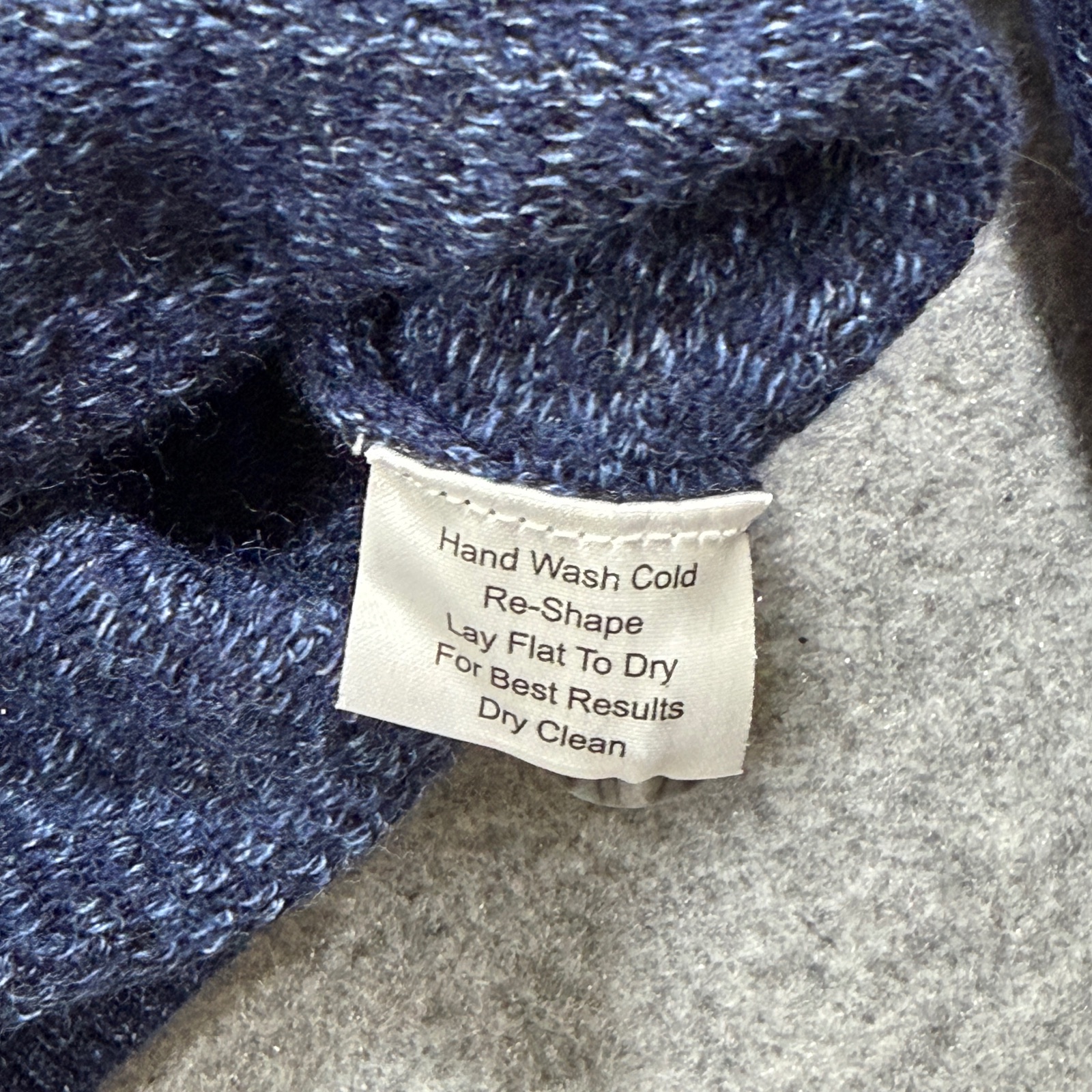Joseph Abboud Merino Wool Sweater Mens XL Navy Mock Neck 1/4 Zip Button Knit thumbnail 11