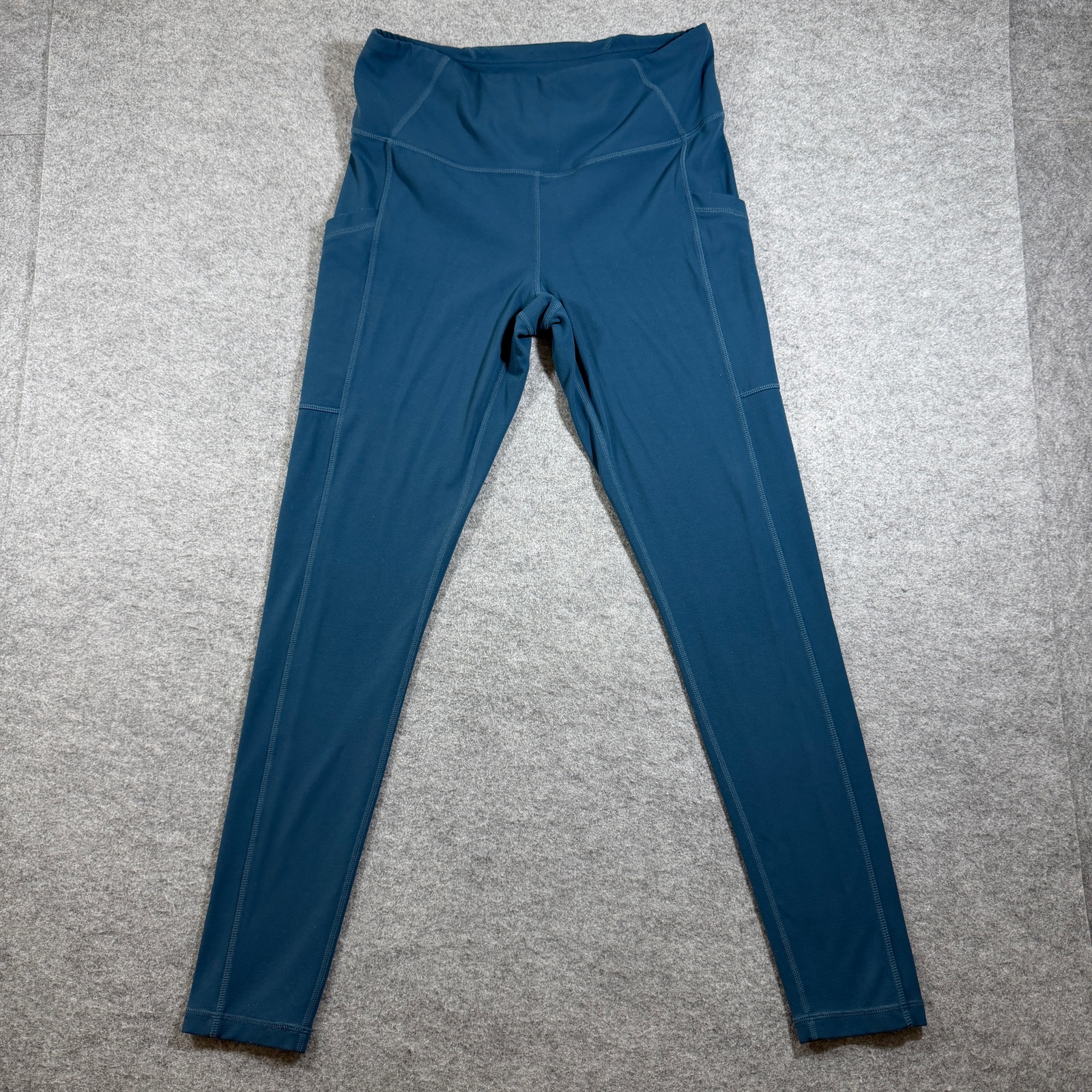 prAna Leggings Womens M Teal Blue High Waist Slim Fit Athletic Yoga Workout thumbnail 2