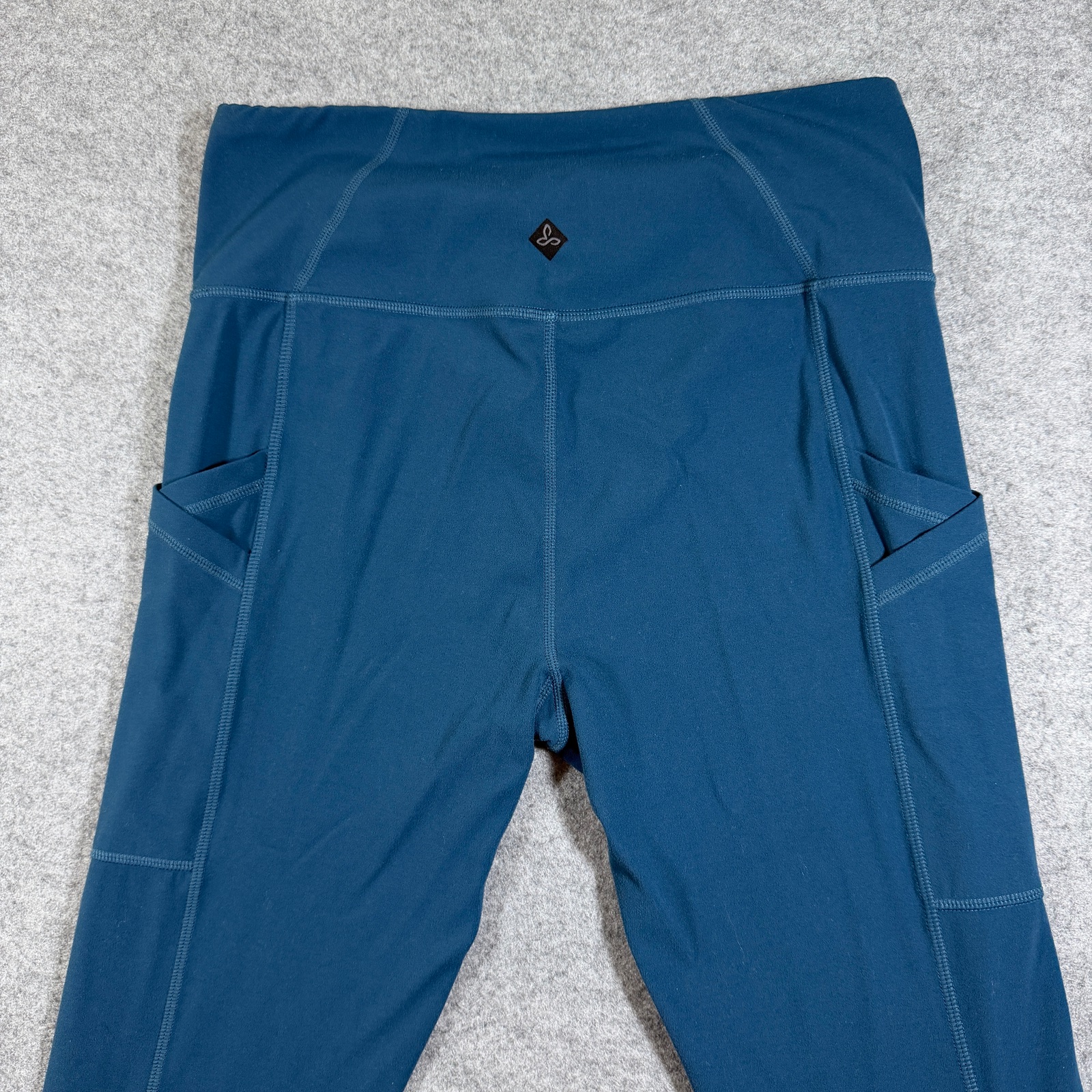 prAna Leggings Womens M Teal Blue High Waist Slim Fit Athletic Yoga Workout thumbnail 3