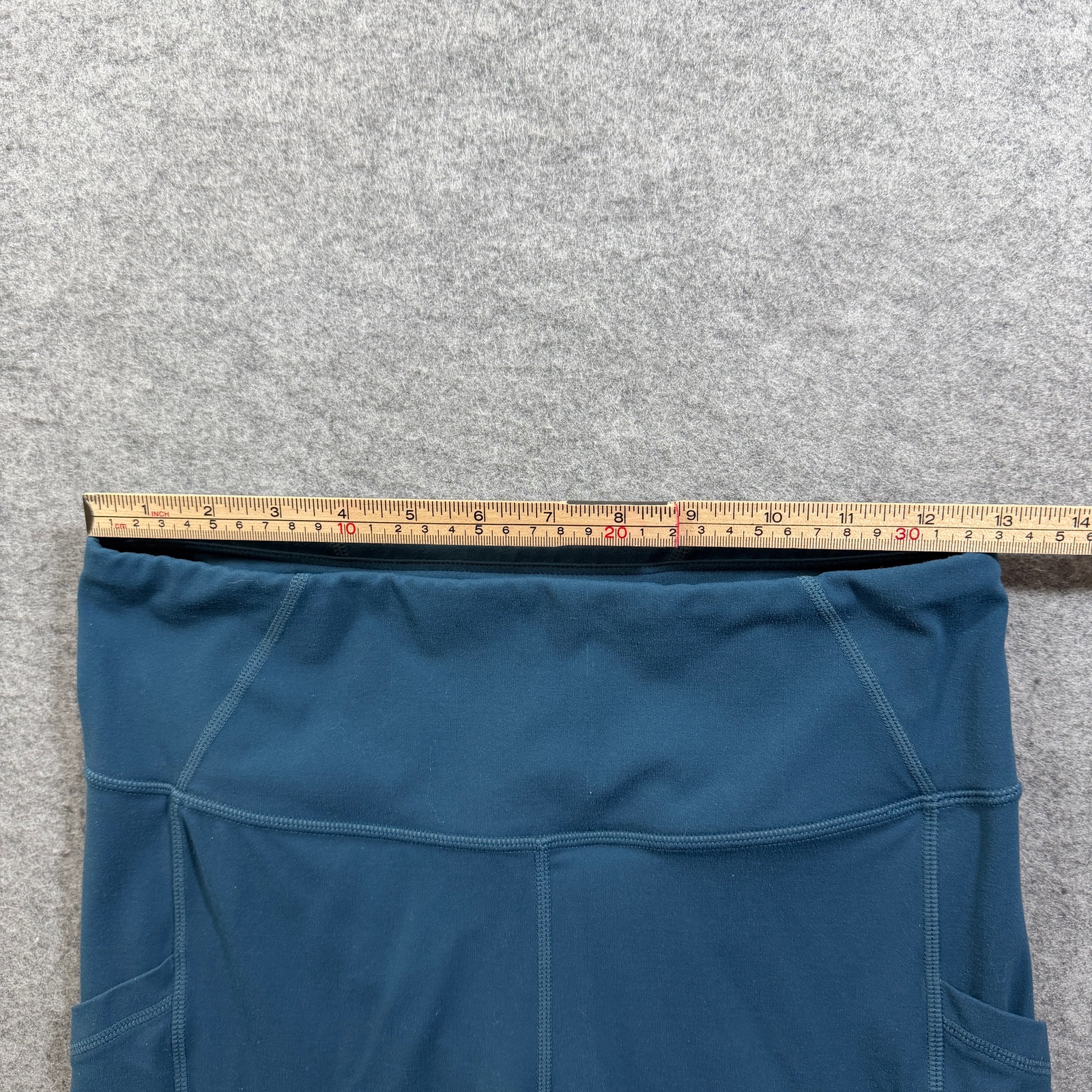 prAna Leggings Womens M Teal Blue High Waist Slim Fit Athletic Yoga Workout thumbnail 7