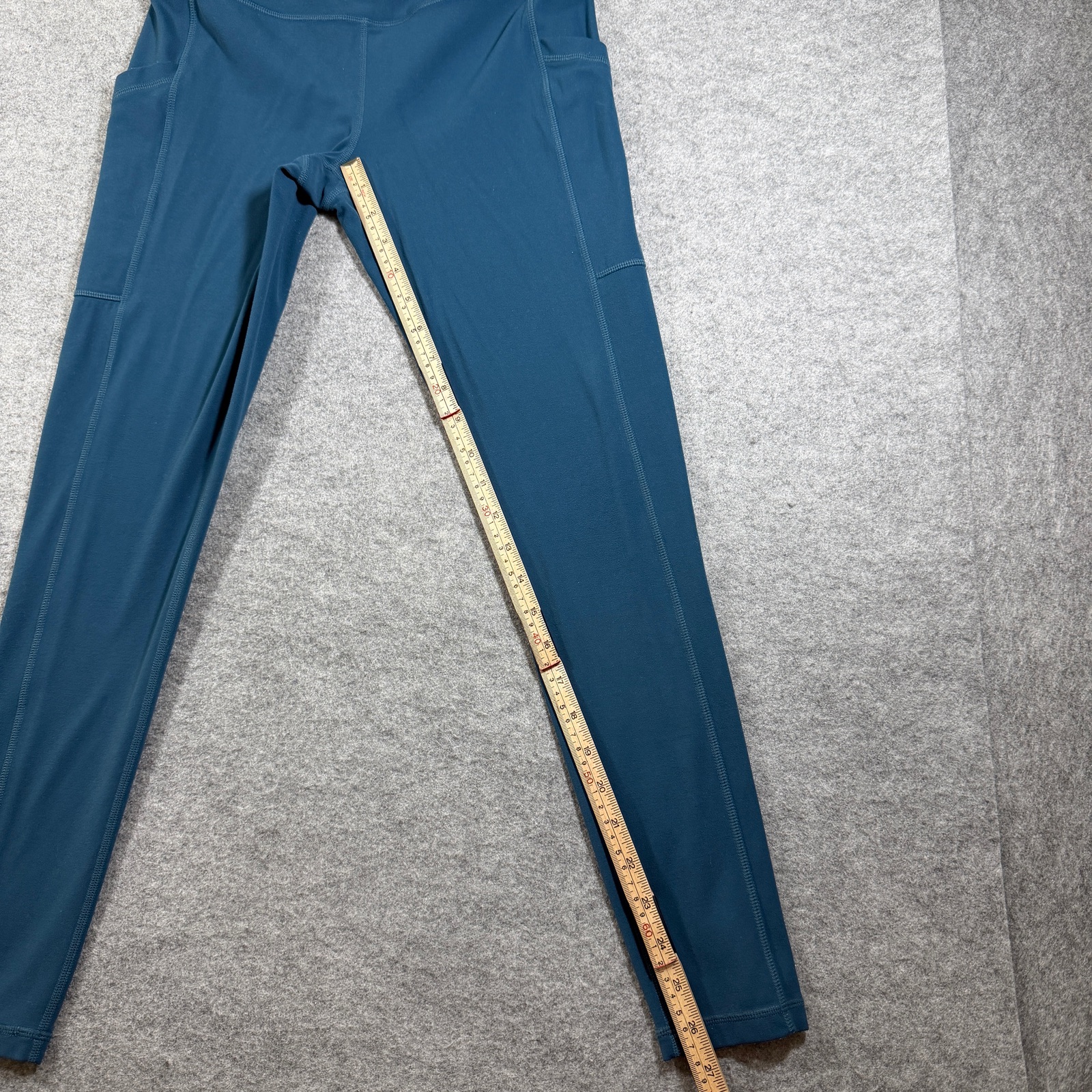 prAna Leggings Womens M Teal Blue High Waist Slim Fit Athletic Yoga Workout thumbnail 8