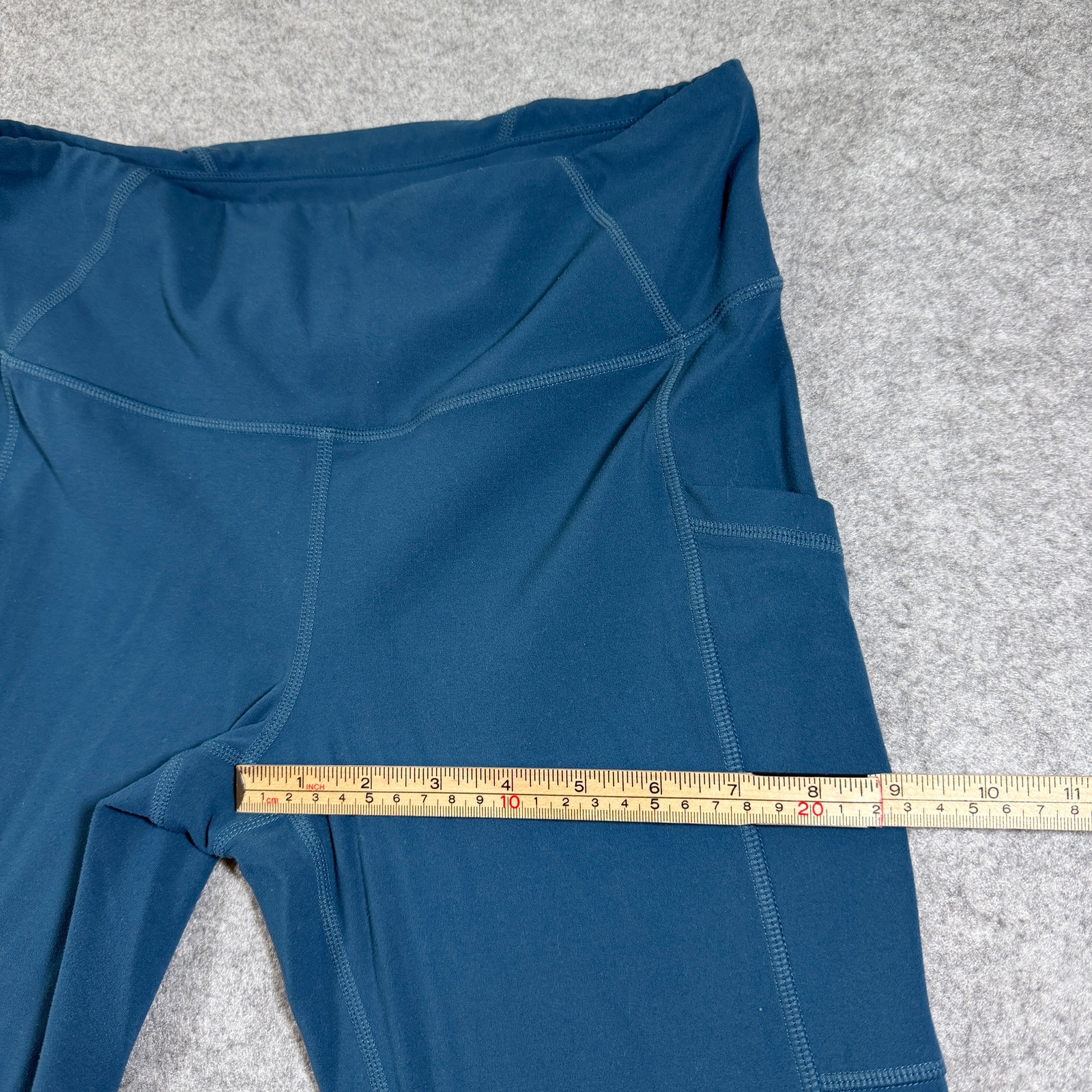 prAna Leggings Womens M Teal Blue High Waist Slim Fit Athletic Yoga Workout thumbnail 9