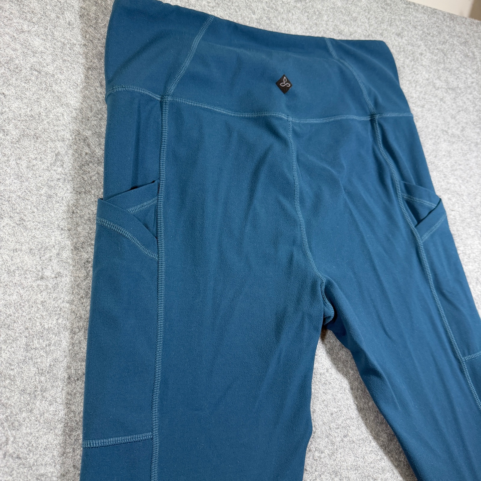 prAna Leggings Womens M Teal Blue High Waist Slim Fit Athletic Yoga Workout thumbnail 11