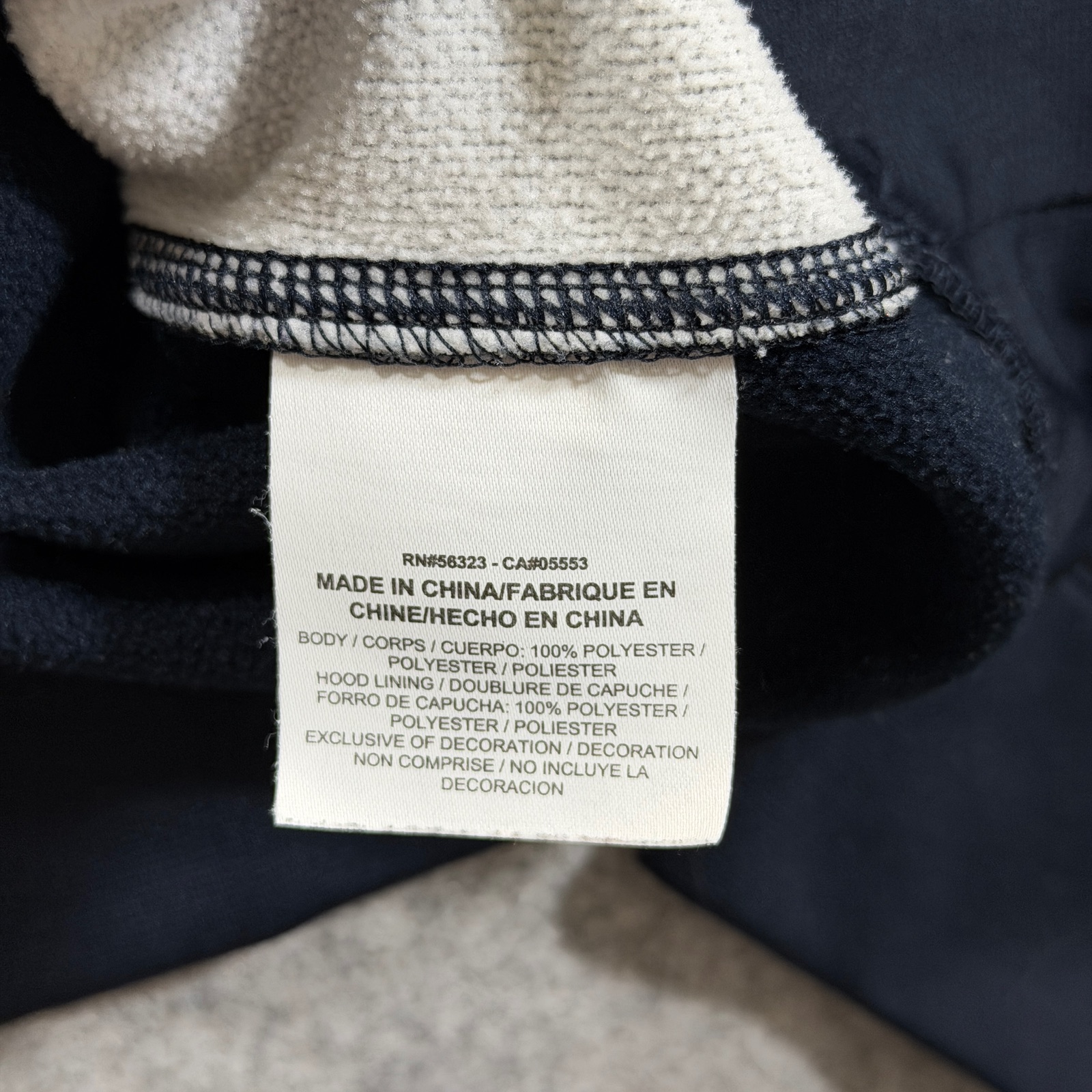 Nike Therma-FIT Hoodie Mens L Navy Gray Fleece Pullover Running Training Athlete thumbnail 11