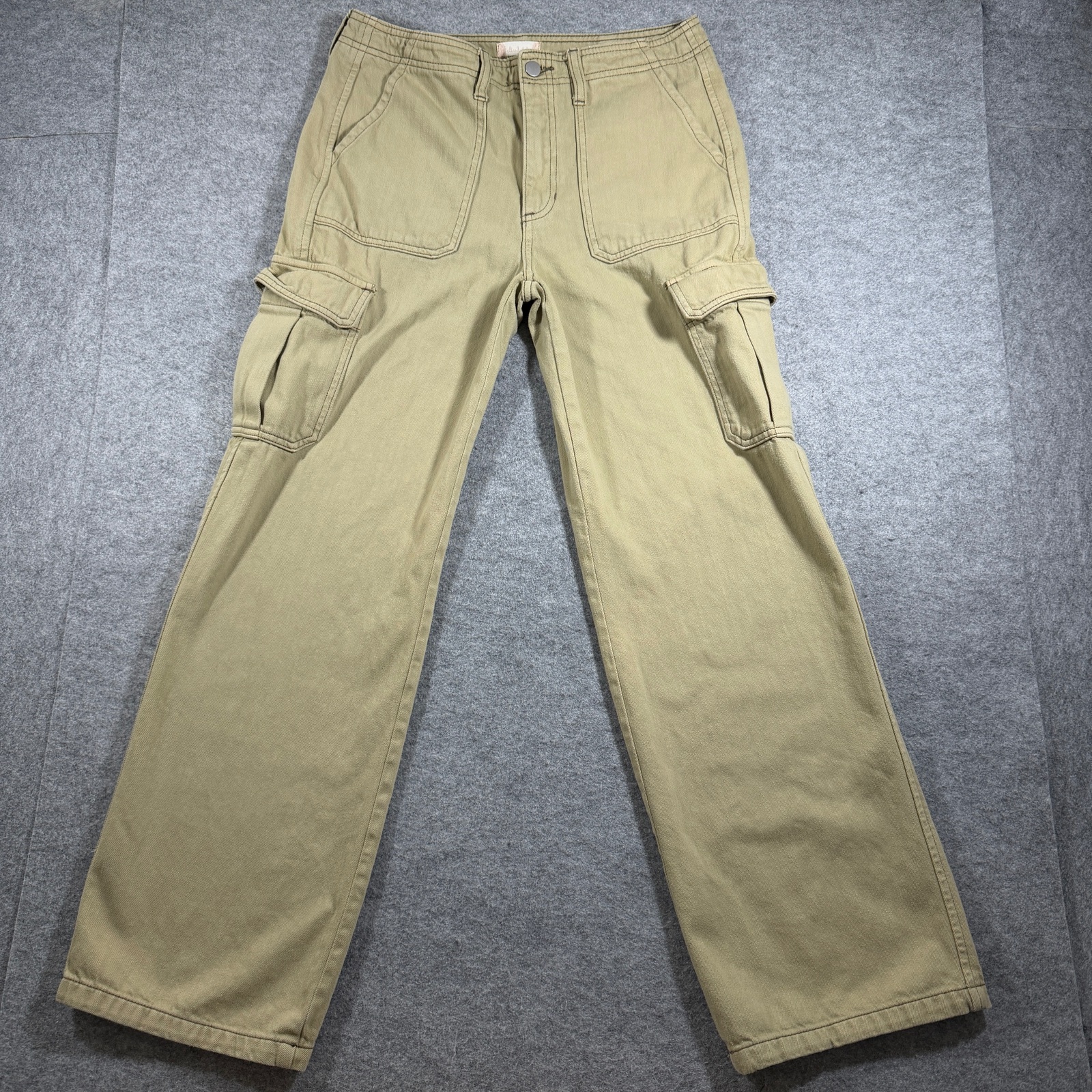 Altar'd State Cargo Pants Womens 29 Khaki Tan Cotton Relaxed Fit Utility Casual