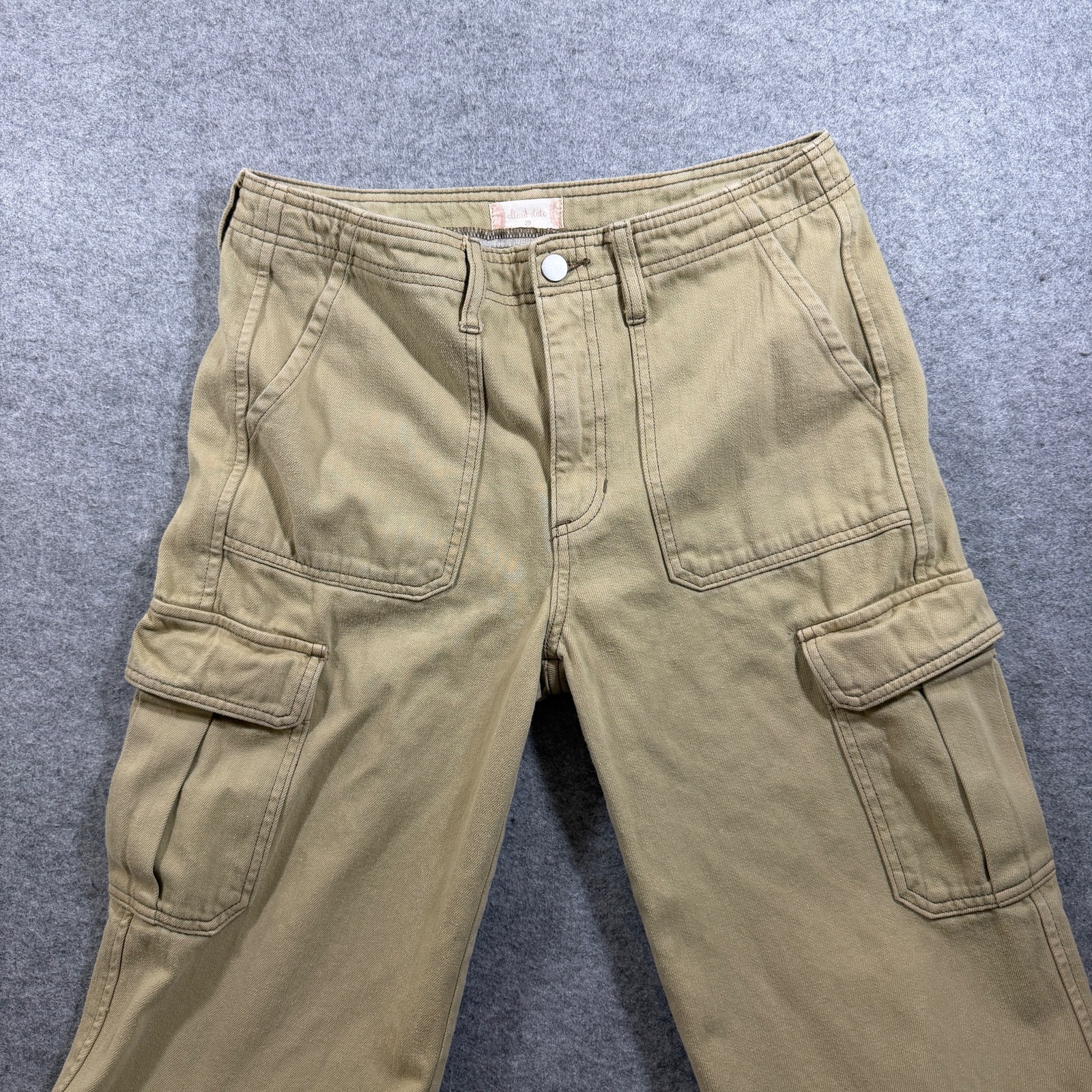 Altar'd State Cargo Pants Womens 29 Khaki Tan Cotton Relaxed Fit Utility Casual thumbnail 4