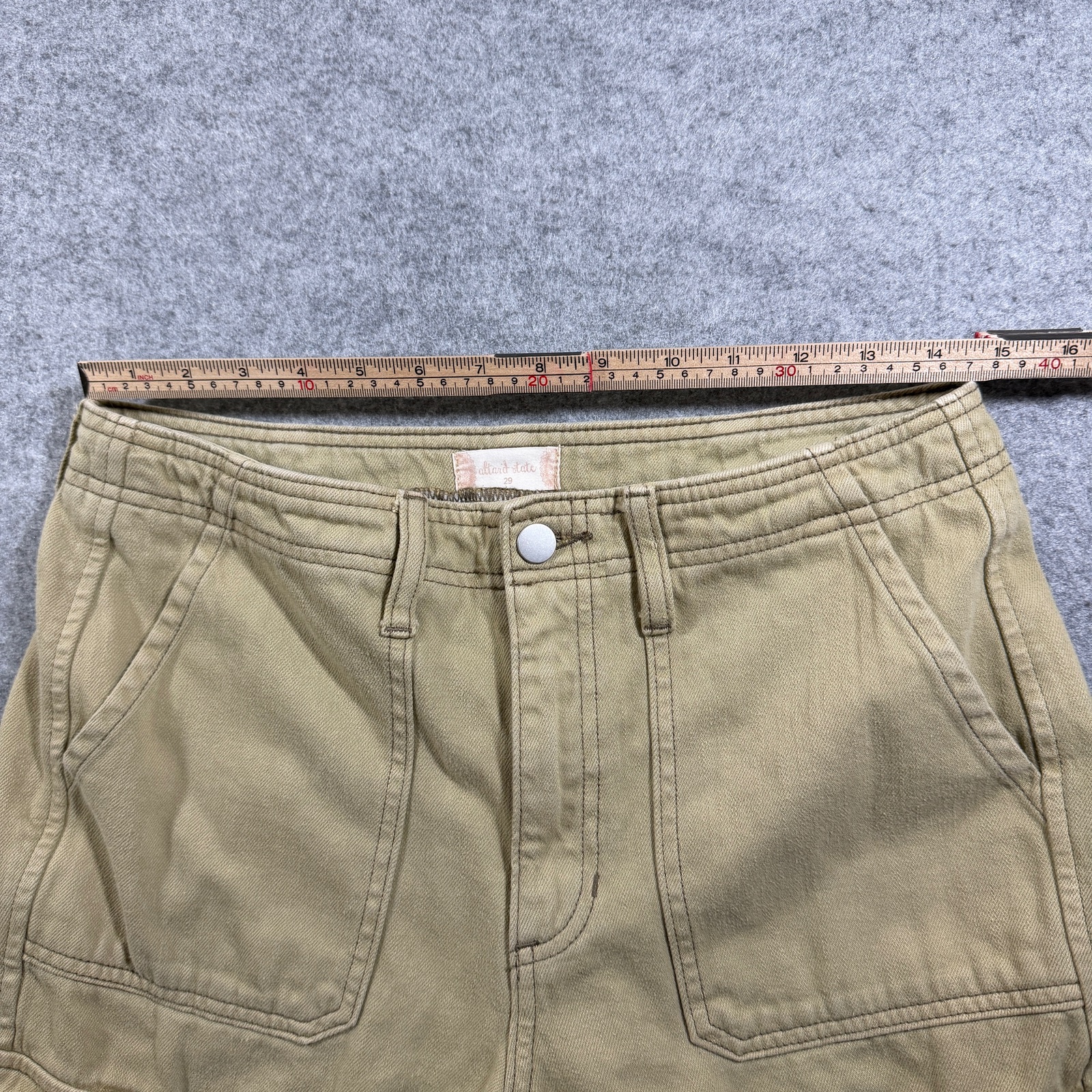 Altar'd State Cargo Pants Womens 29 Khaki Tan Cotton Relaxed Fit Utility Casual thumbnail 7