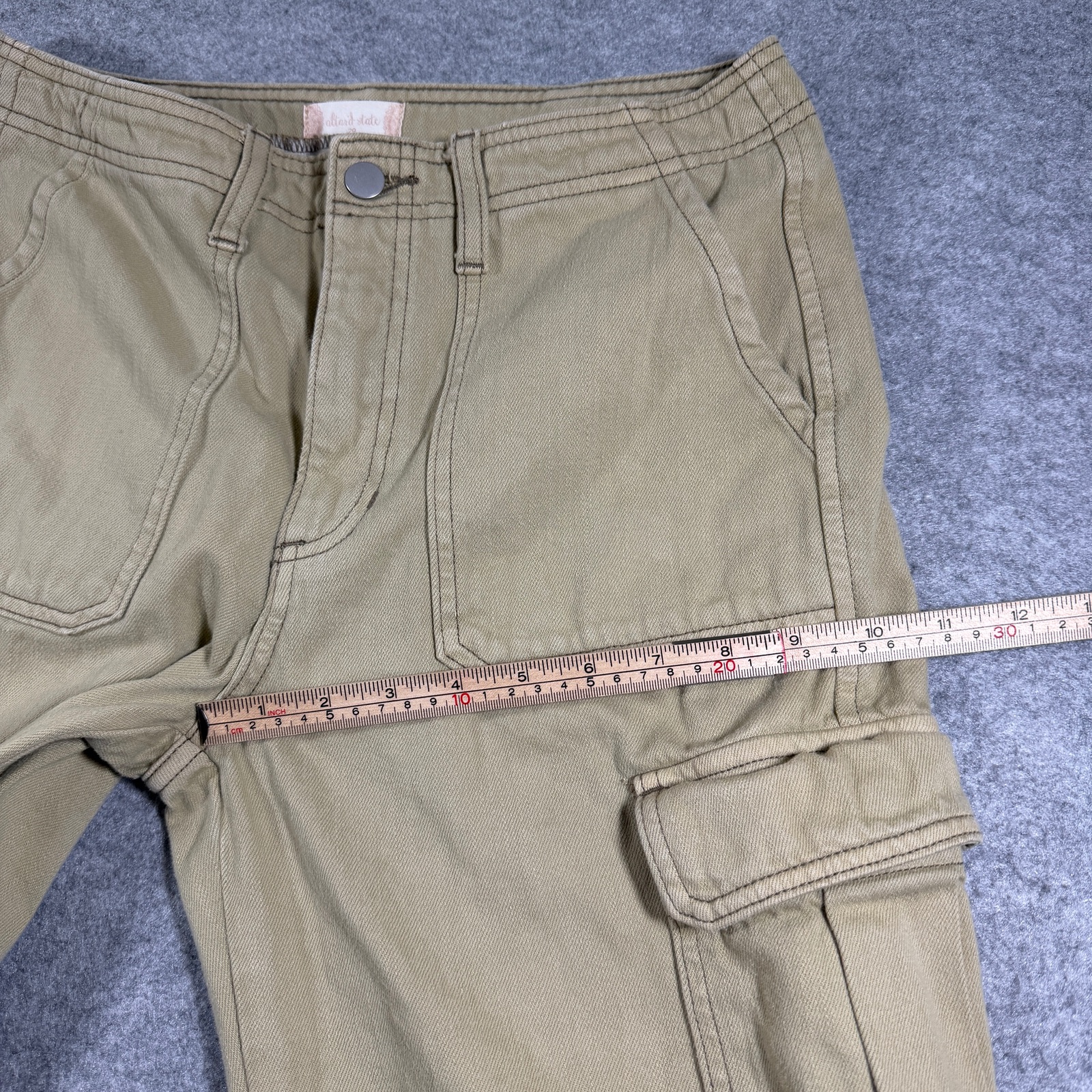 Altar'd State Cargo Pants Womens 29 Khaki Tan Cotton Relaxed Fit Utility Casual thumbnail 9
