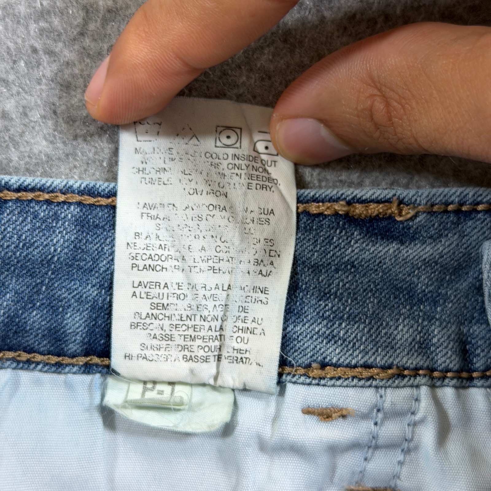 Lee Denim Shorts Womens 8 Light Wash High Rise Stretch 5 Pocket Casual Jeans thumbnail 10