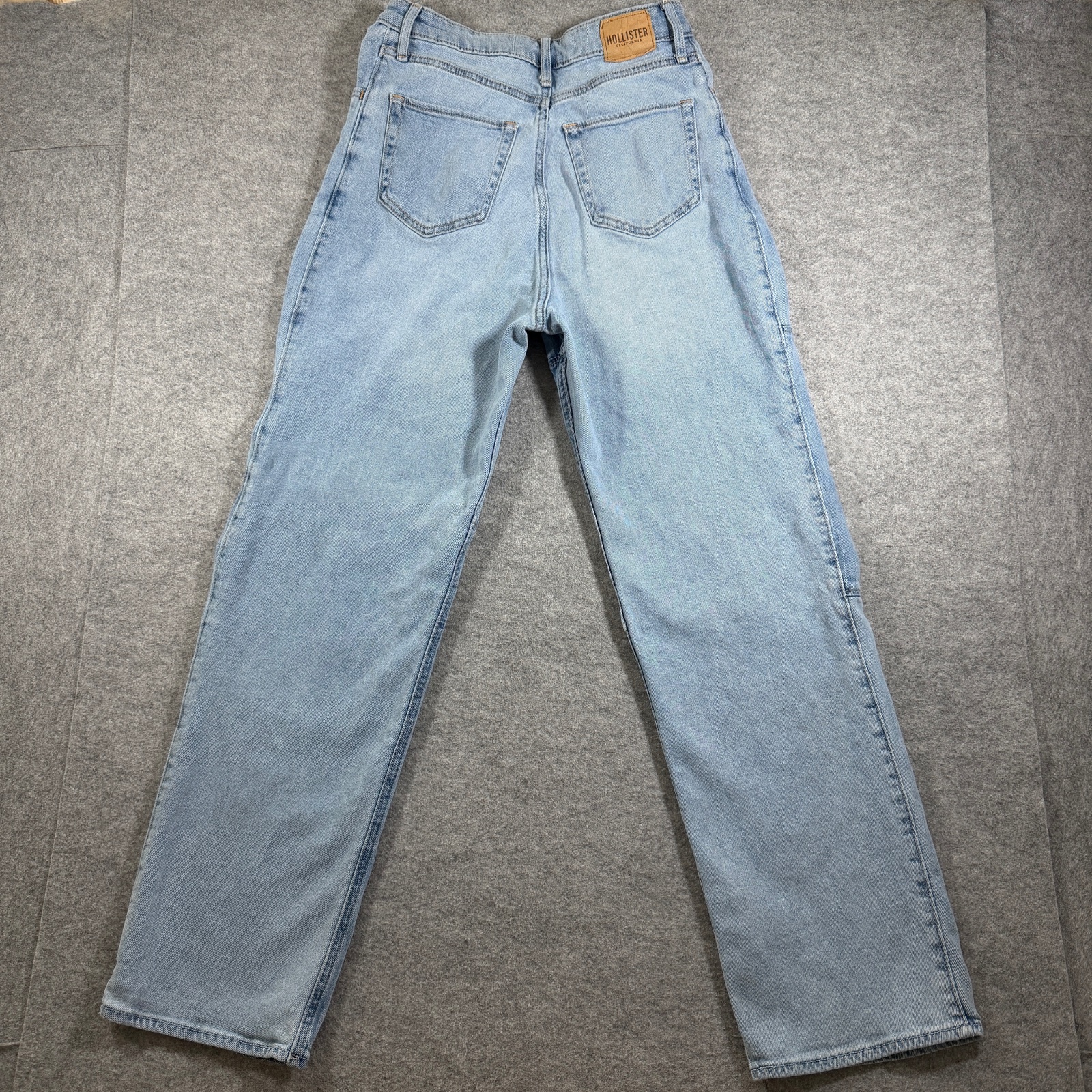 Hollister Curvy Ultra High Rise Dad Jeans Womens 7R (28x31) Light Wash Stretch thumbnail 2
