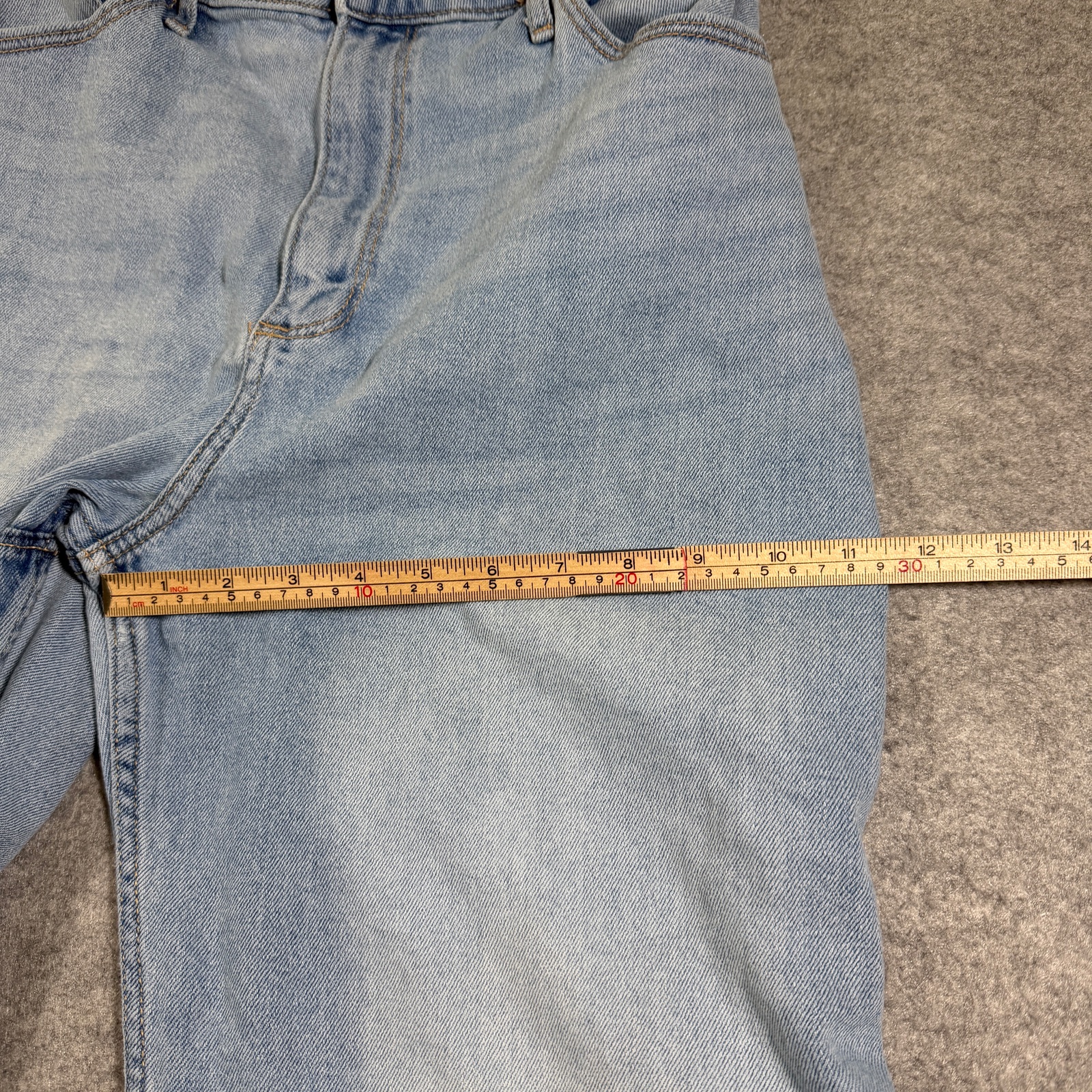 Hollister Curvy Ultra High Rise Dad Jeans Womens 7R (28x31) Light Wash Stretch thumbnail 7