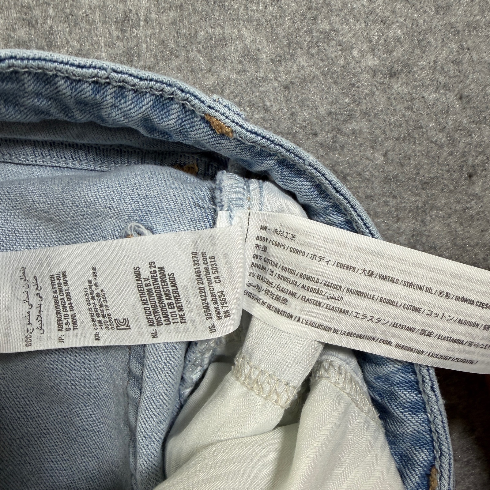 Hollister Curvy Ultra High Rise Dad Jeans Womens 7R (28x31) Light Wash Stretch thumbnail 9