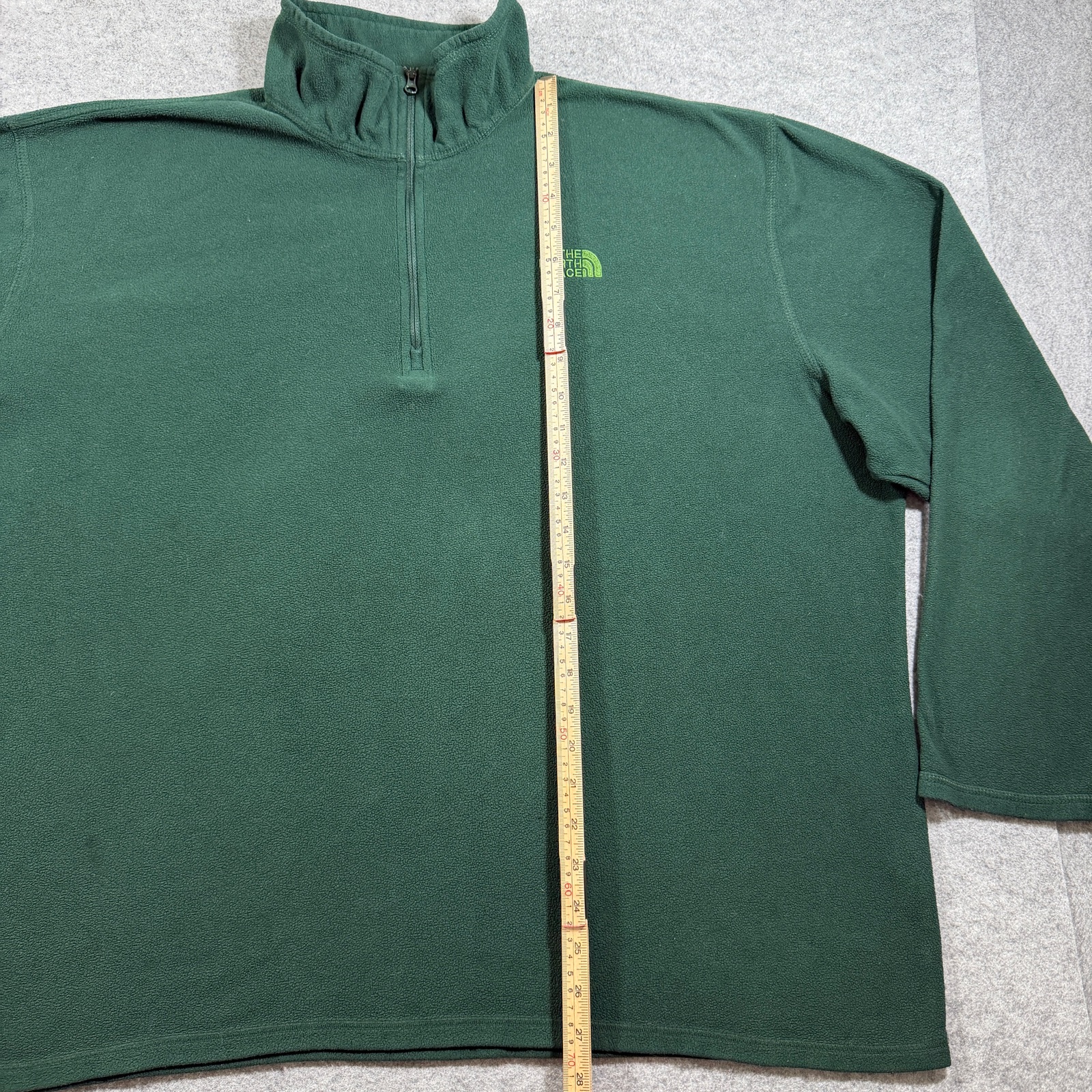 The North Face TKA 100 Polartec Fleece 1/4 Zip Mens XXL Green Hiking Outdoor thumbnail 6