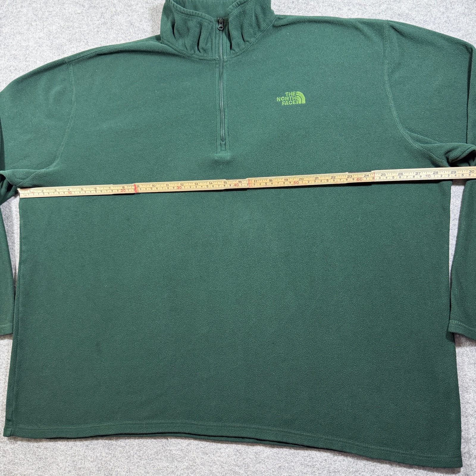 The North Face TKA 100 Polartec Fleece 1/4 Zip Mens XXL Green Hiking Outdoor thumbnail 7