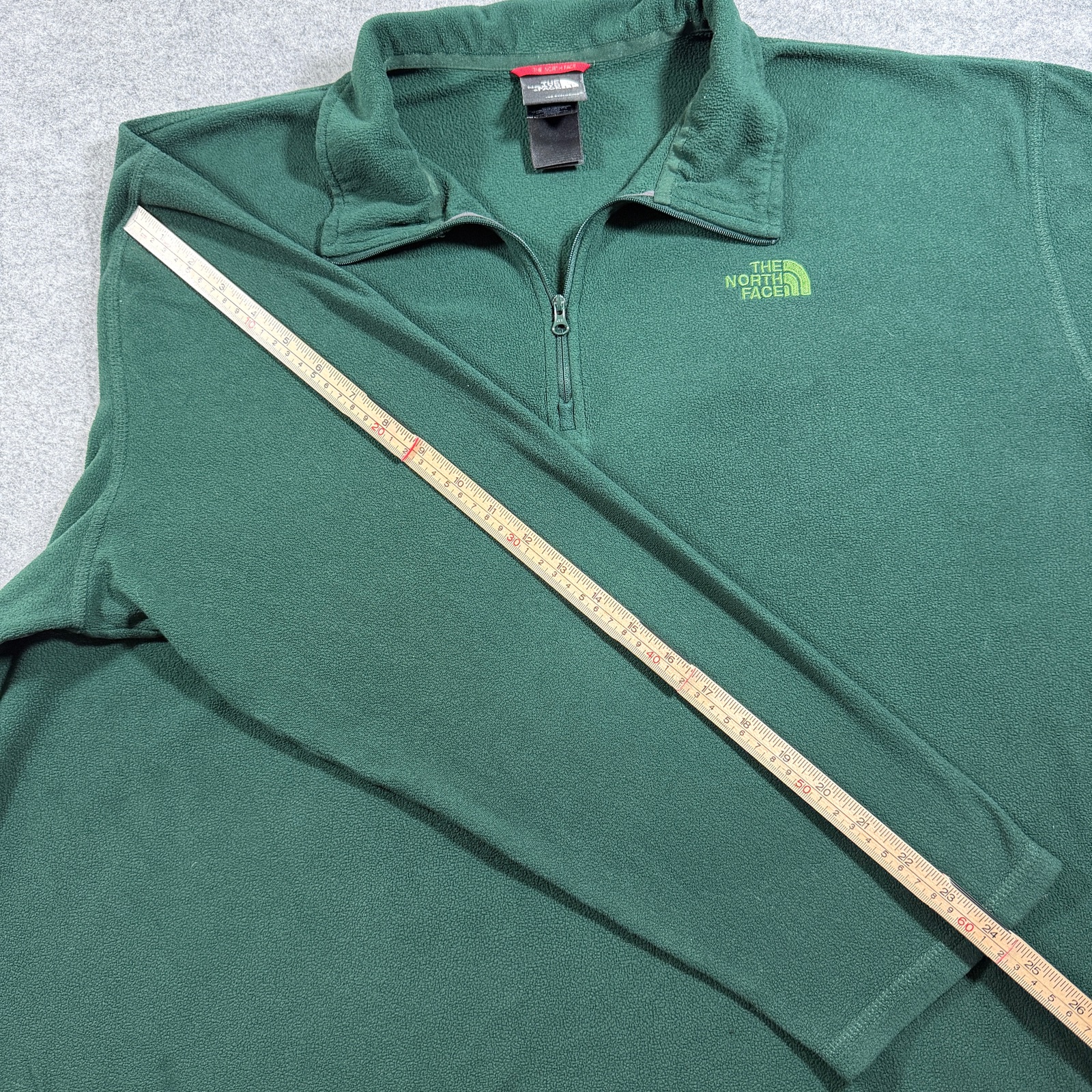 The North Face TKA 100 Polartec Fleece 1/4 Zip Mens XXL Green Hiking Outdoor thumbnail 8