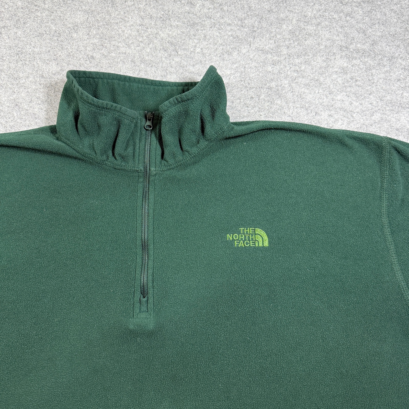 The North Face TKA 100 Polartec Fleece 1/4 Zip Mens XXL Green Hiking Outdoor thumbnail 9