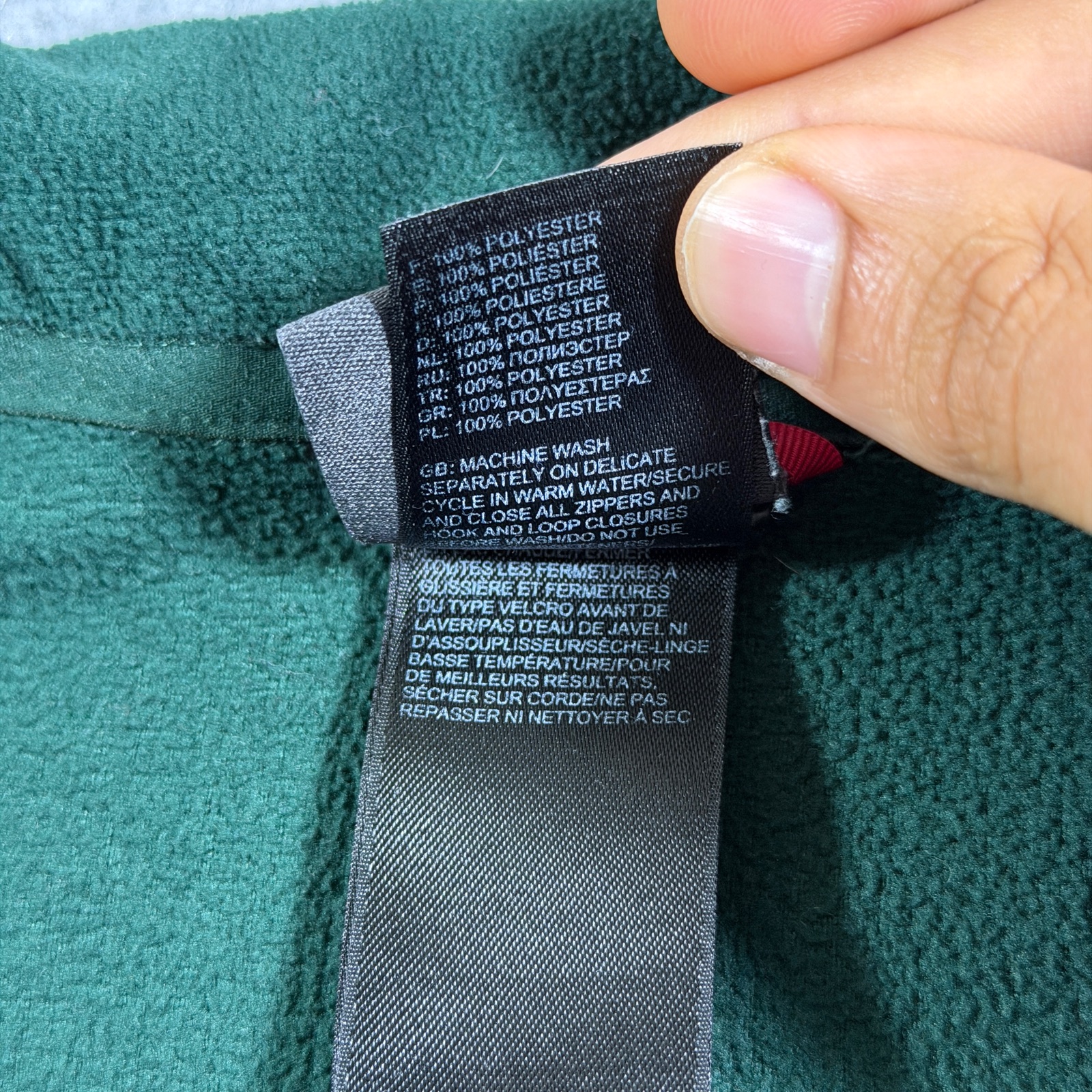 The North Face TKA 100 Polartec Fleece 1/4 Zip Mens XXL Green Hiking Outdoor thumbnail 12