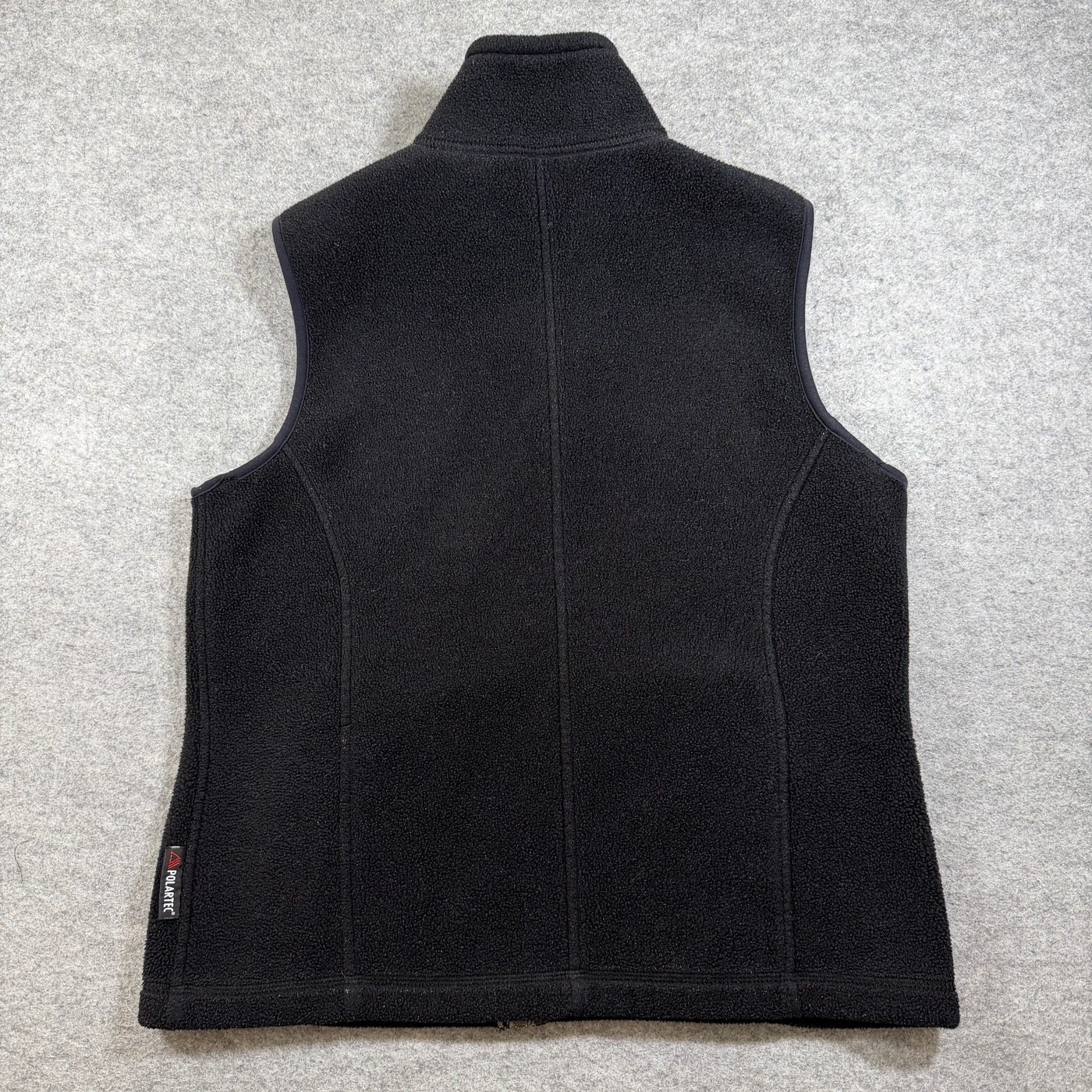 Eddie Bauer Polartec Fleece Vest Womens M Black Full Zip Pockets Hiking Outdoor thumbnail 3