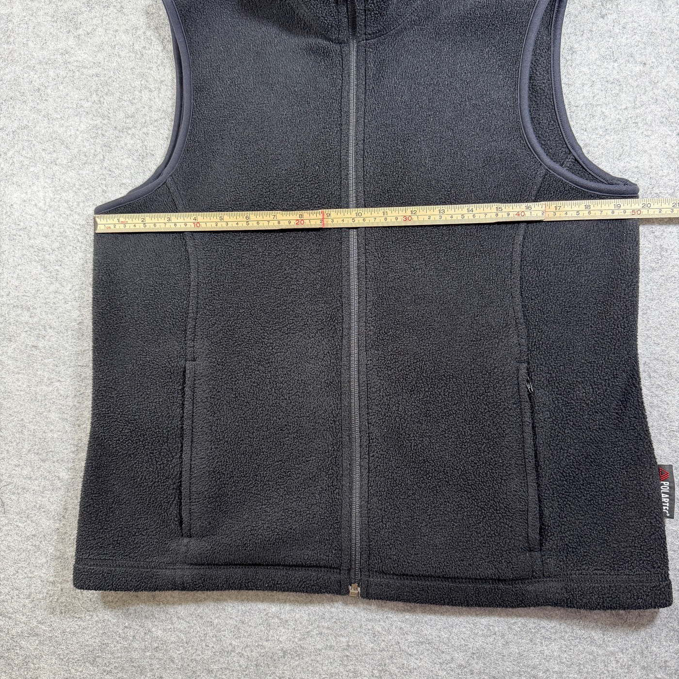 Eddie Bauer Polartec Fleece Vest Womens M Black Full Zip Pockets Hiking Outdoor thumbnail 6