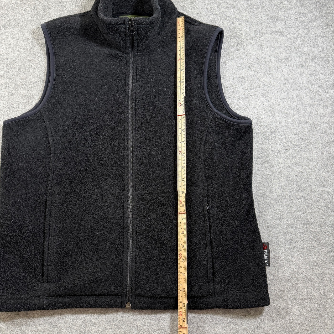 Eddie Bauer Polartec Fleece Vest Womens M Black Full Zip Pockets Hiking Outdoor thumbnail 7