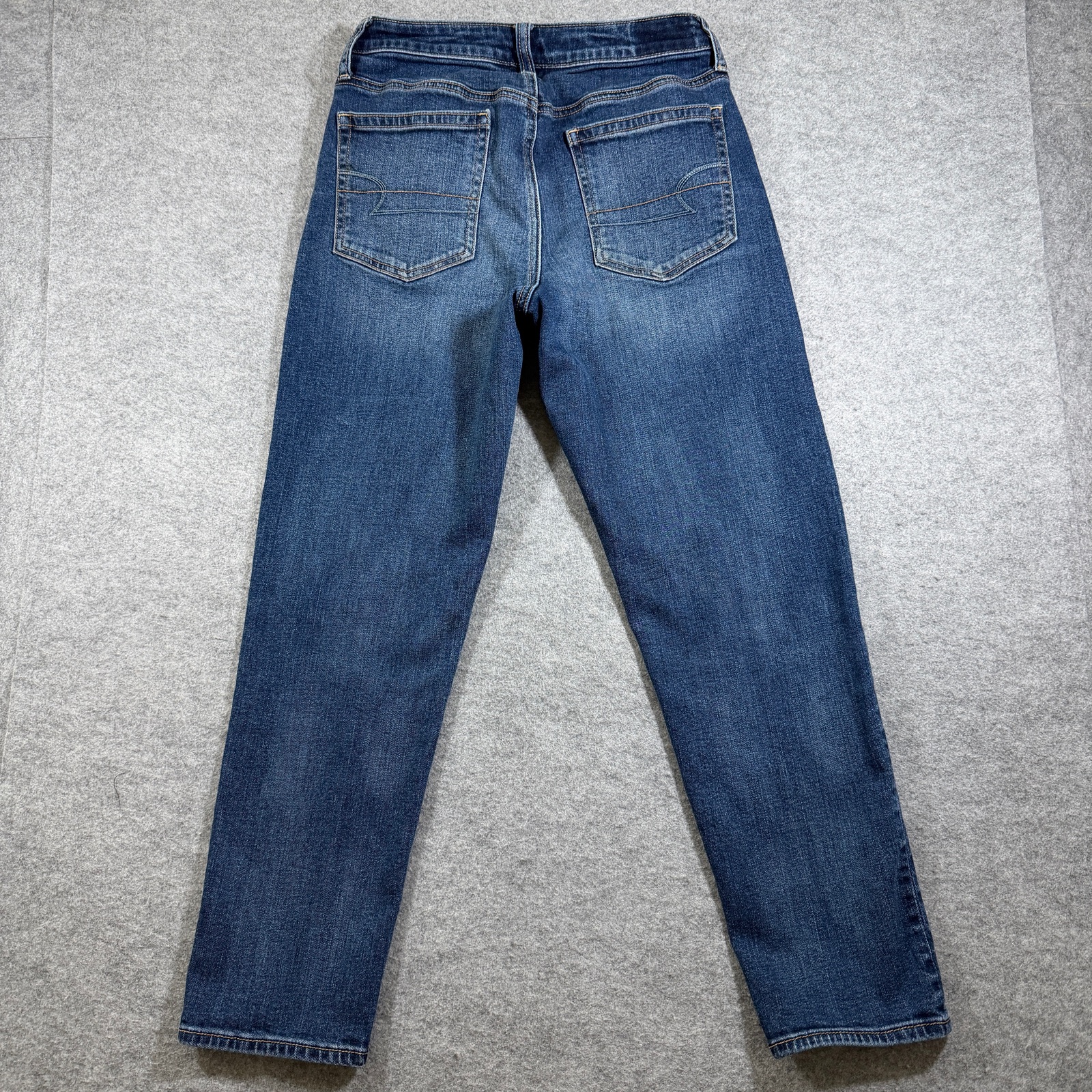 American Eagle Vintage Hi-Rise Jeans Womens 6 Blue Denim Stretch Button Fly thumbnail 2