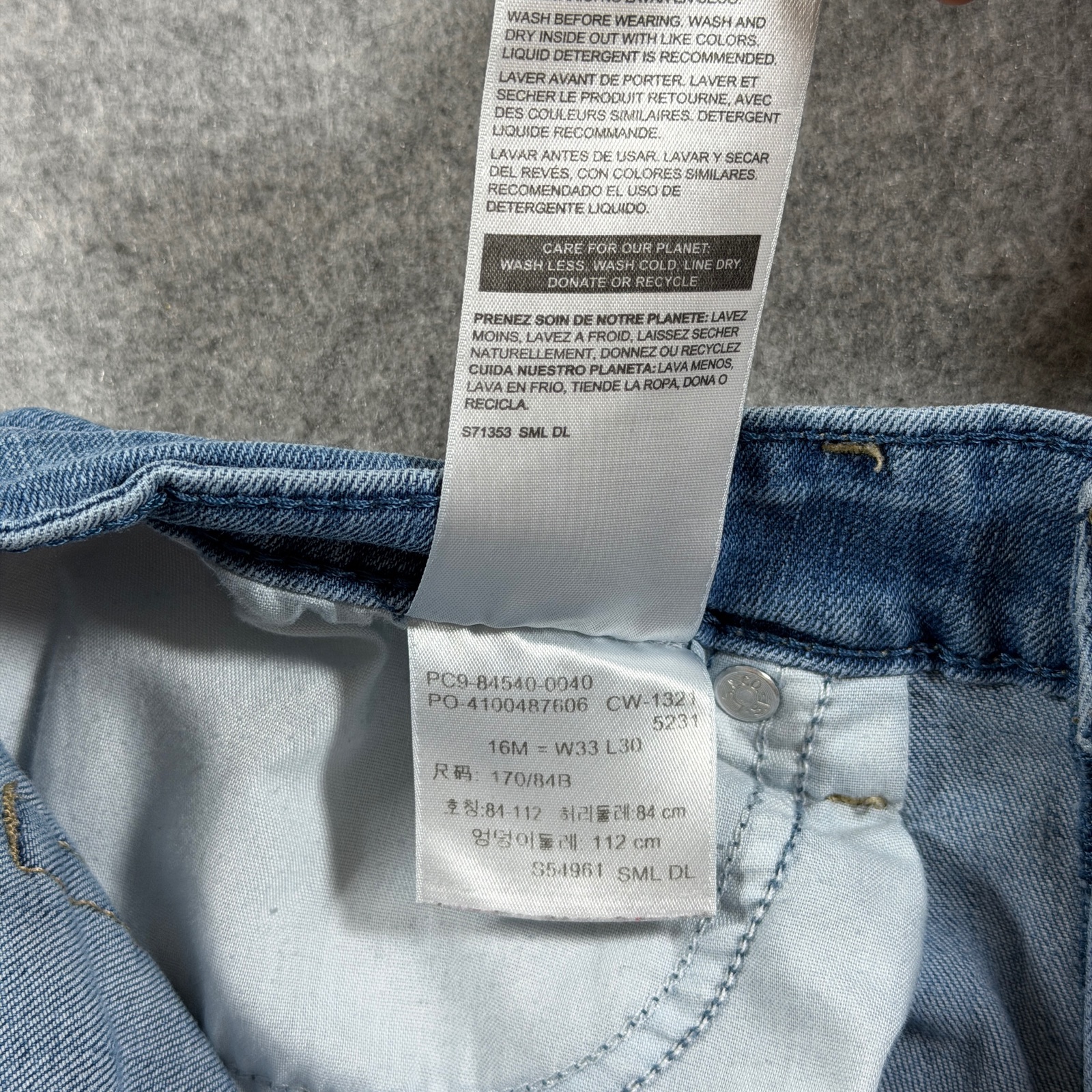 Levi's Signature Mid Rise Skinny Jeans Womens 16 (33x30) Blue Wash Stretch Denim thumbnail 5