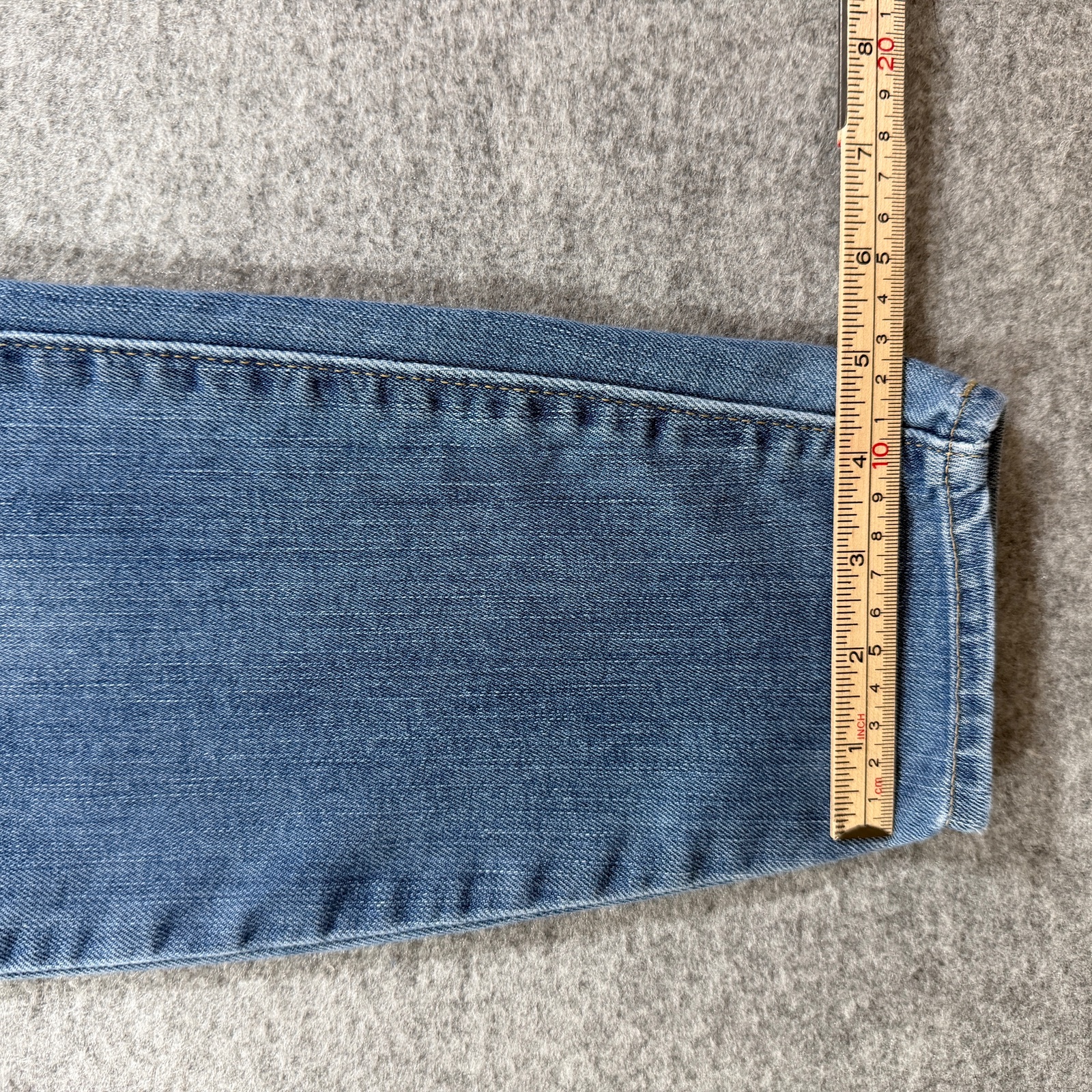 Levi's Signature Mid Rise Skinny Jeans Womens 16 (33x30) Blue Wash Stretch Denim thumbnail 9