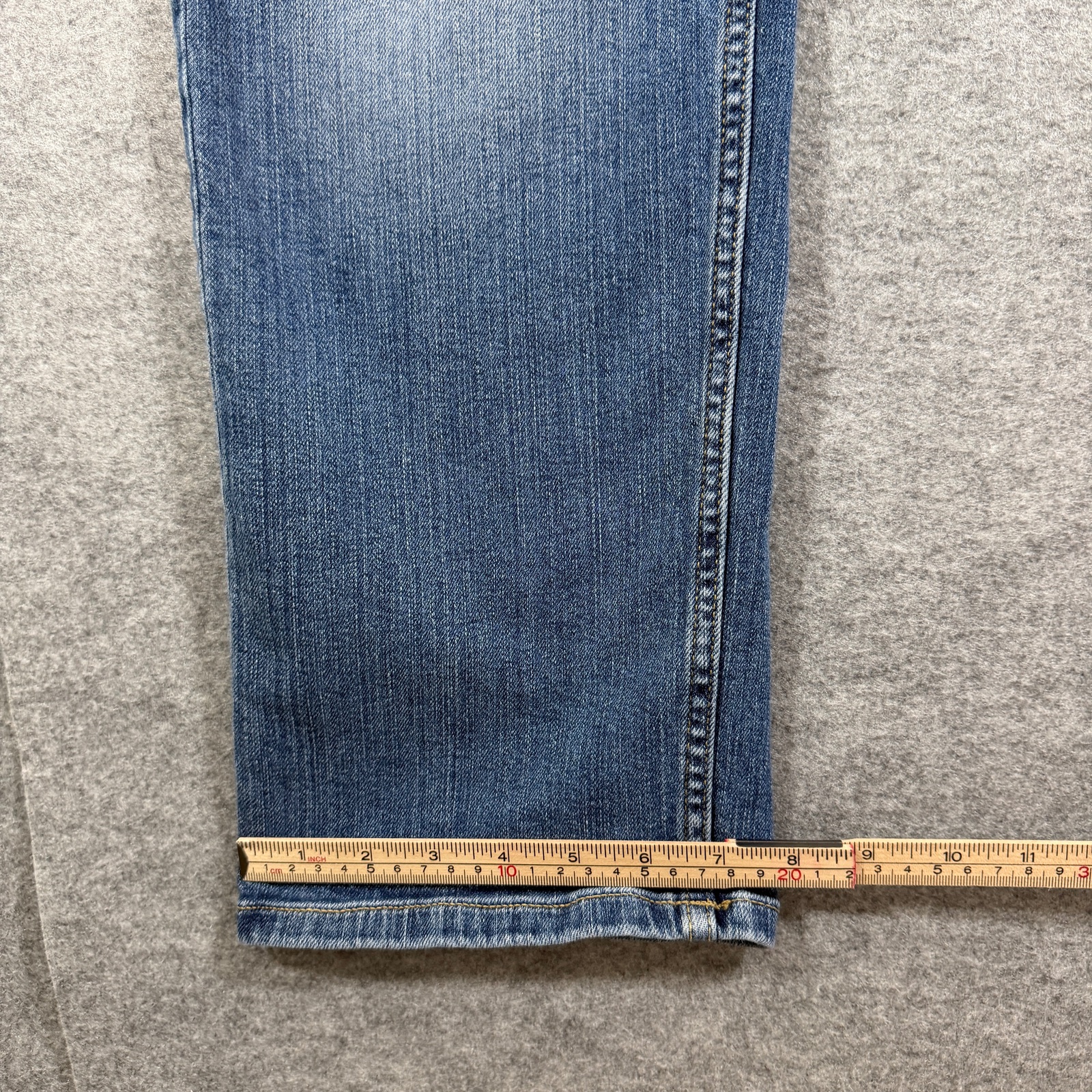 Banana Republic Girlfriend Jeans Womens M (33x27) Blue Denim Distressed Stretch thumbnail 9