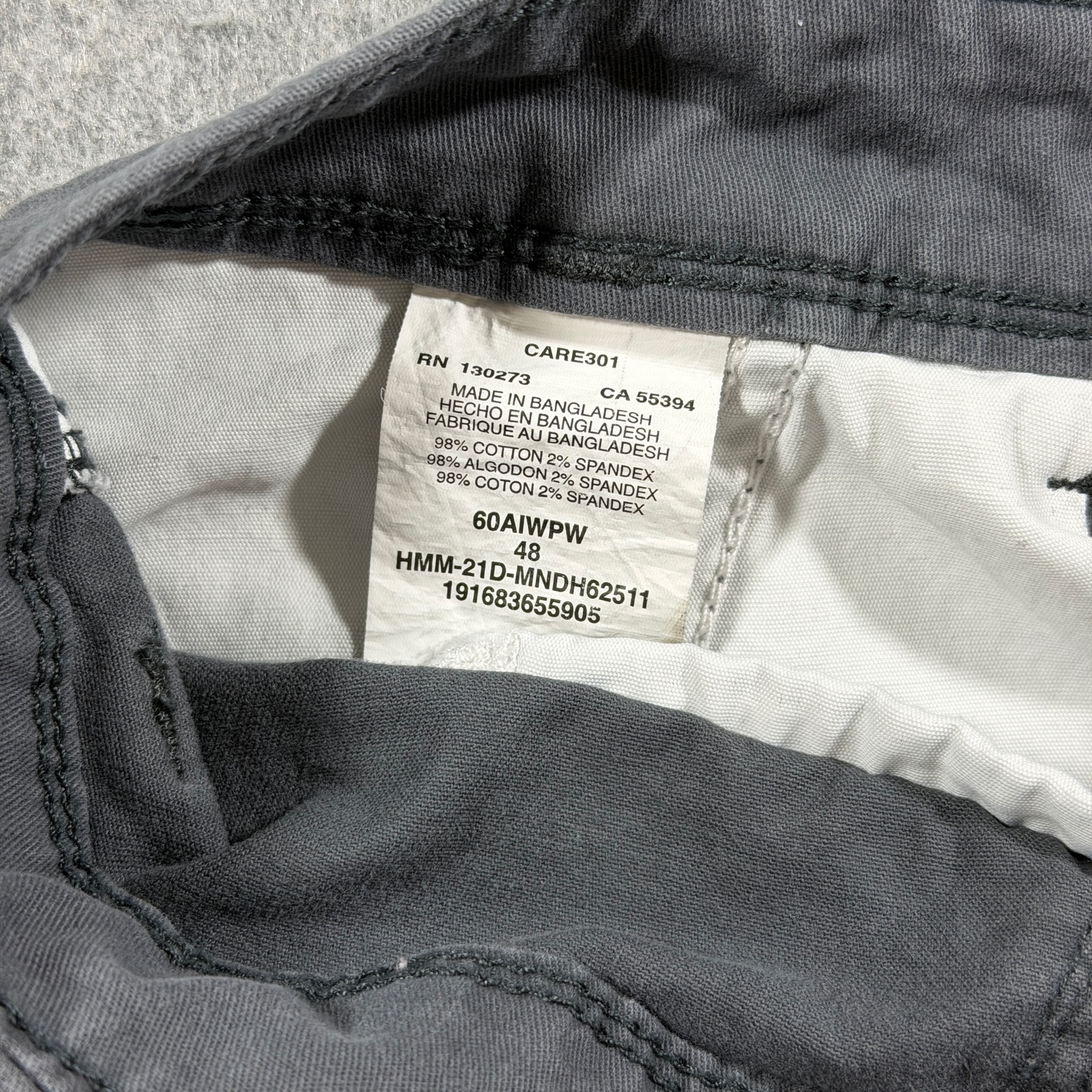 Wrangler Cargo Shorts Mens 48 Gray Relaxed Fit Cotton Utility Workwear Outdoor thumbnail 5