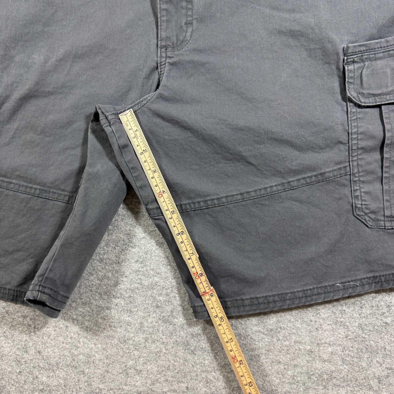 Wrangler Cargo Shorts Mens 48 Gray Relaxed Fit Cotton Utility Workwear Outdoor thumbnail 7