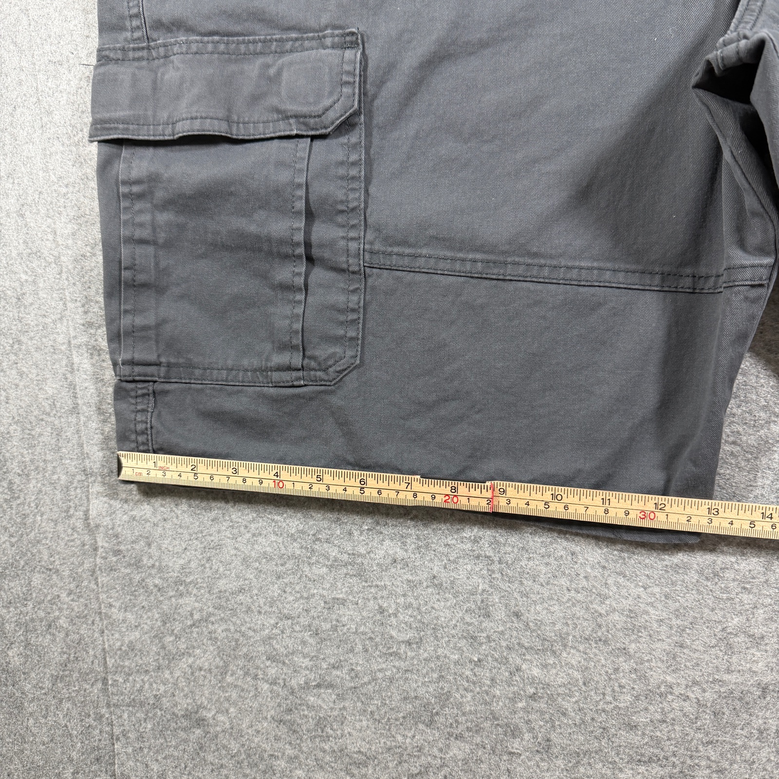 Wrangler Cargo Shorts Mens 48 Gray Relaxed Fit Cotton Utility Workwear Outdoor thumbnail 8