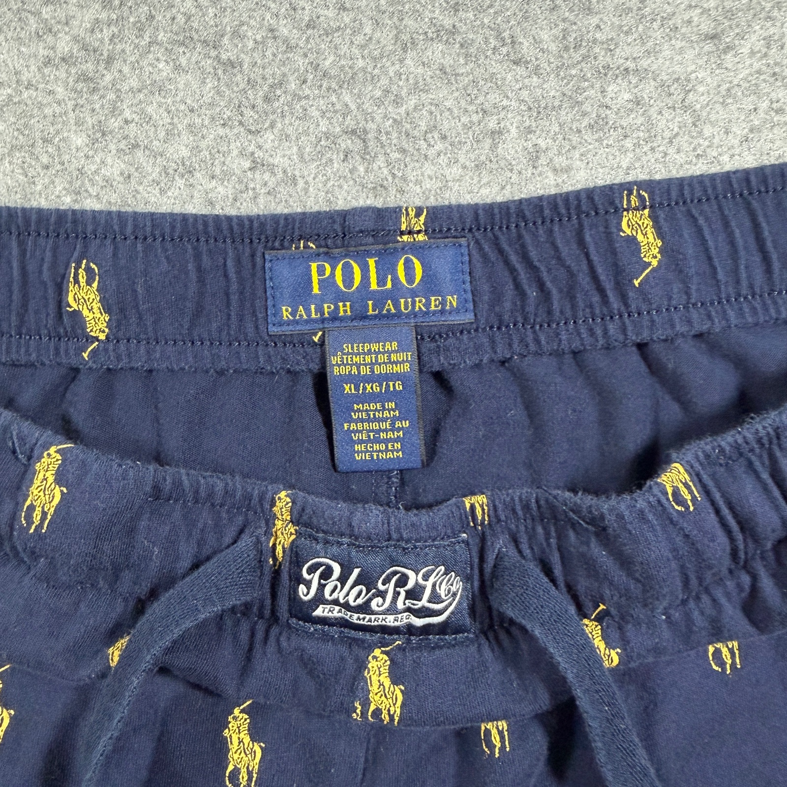 Polo Ralph Lauren Sleepwear Pant Mens XL Navy Allover Pony Print Lounge Pajama thumbnail 3